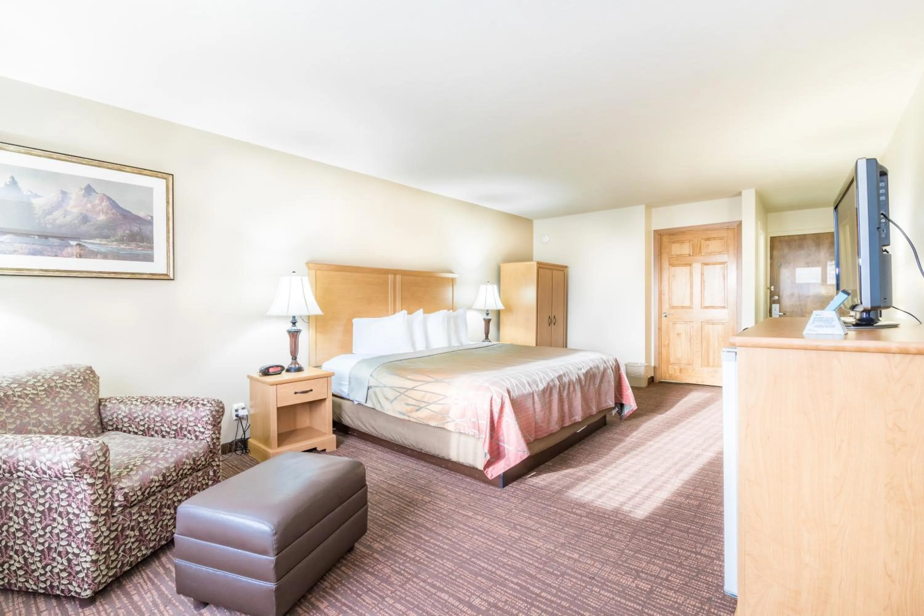 Bed in Teton West Motel