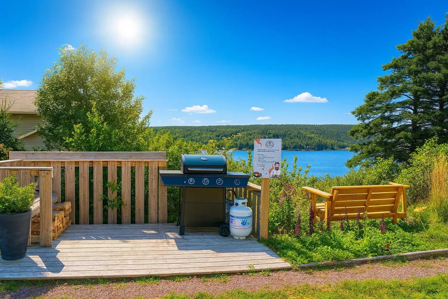 BBQ facilities in Whale House Guest House