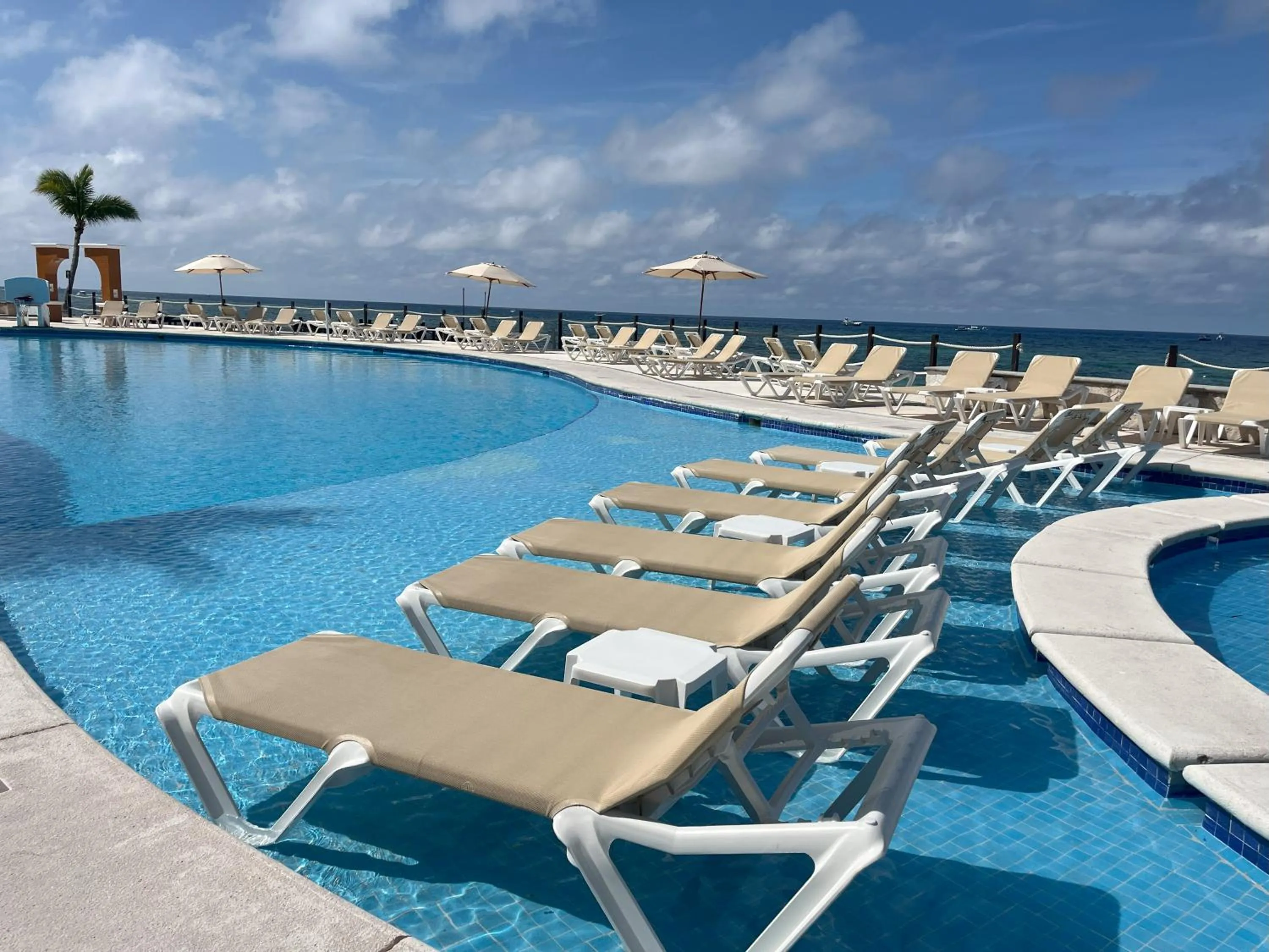 Pool view in Occidental Cozumel - All Inclusive