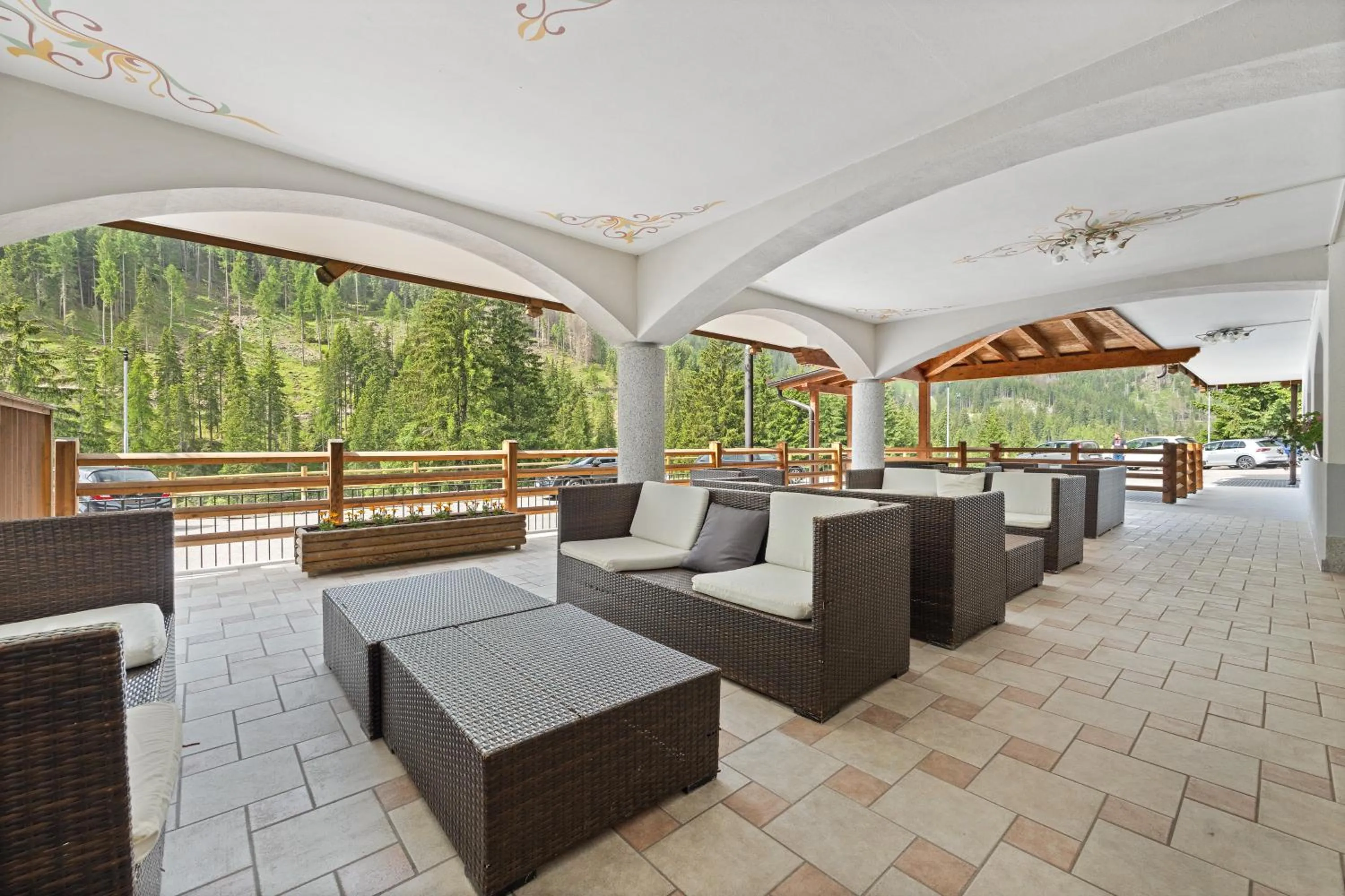 Patio in Aparthotel Princess