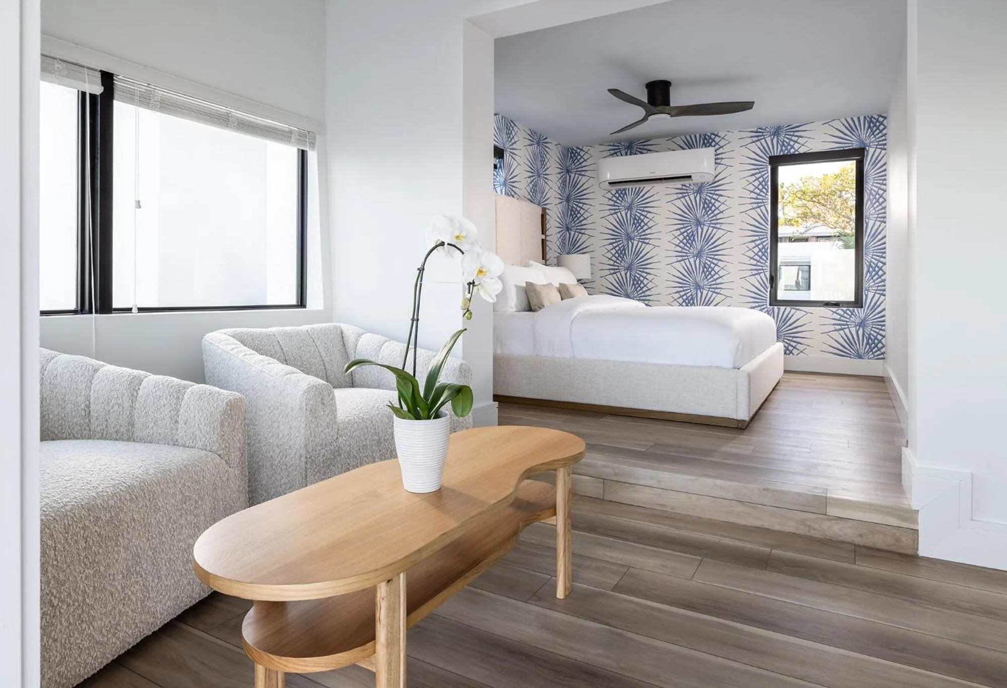 Bed in Pines & Palms Resort