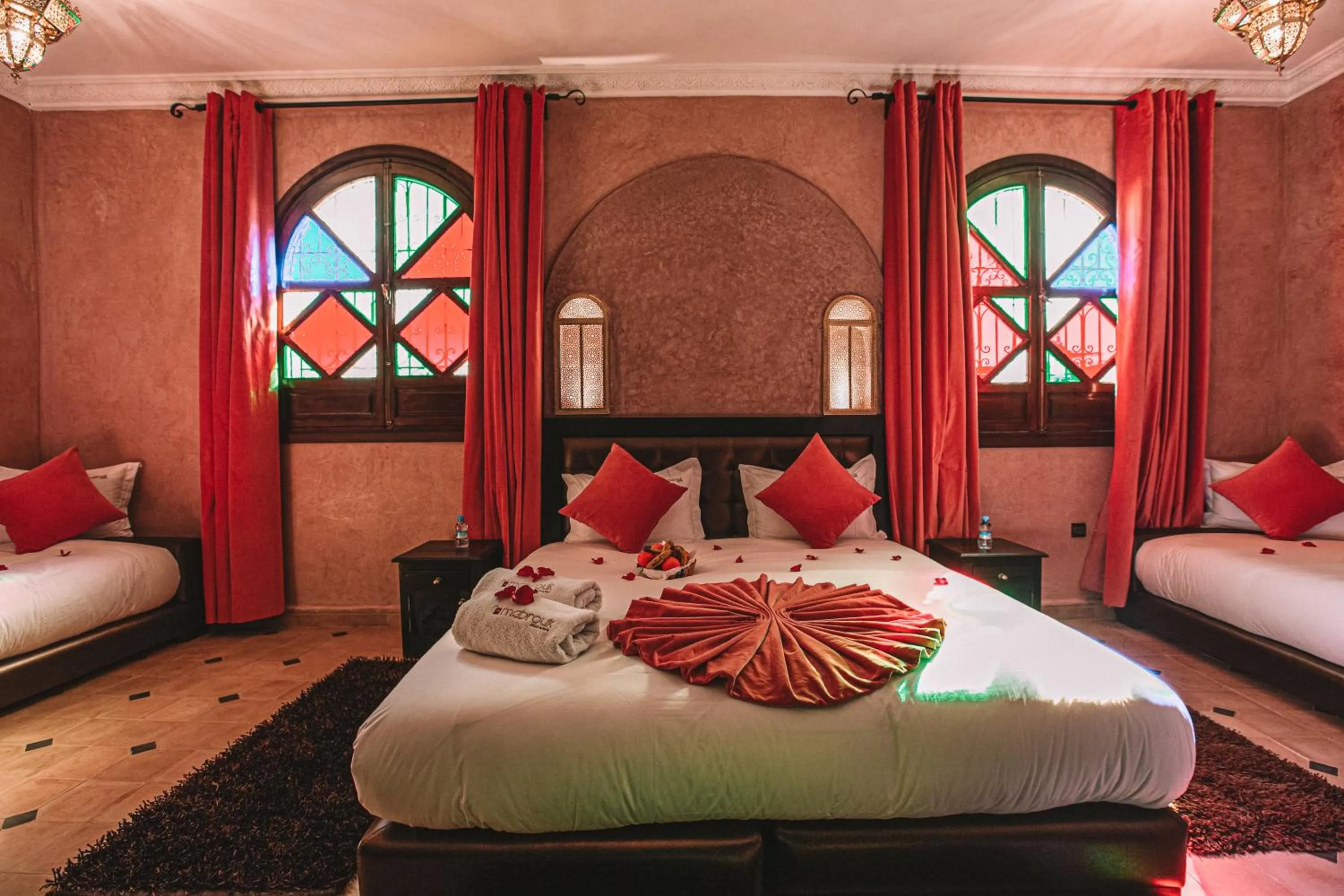 Bed in Riad Mabrouk