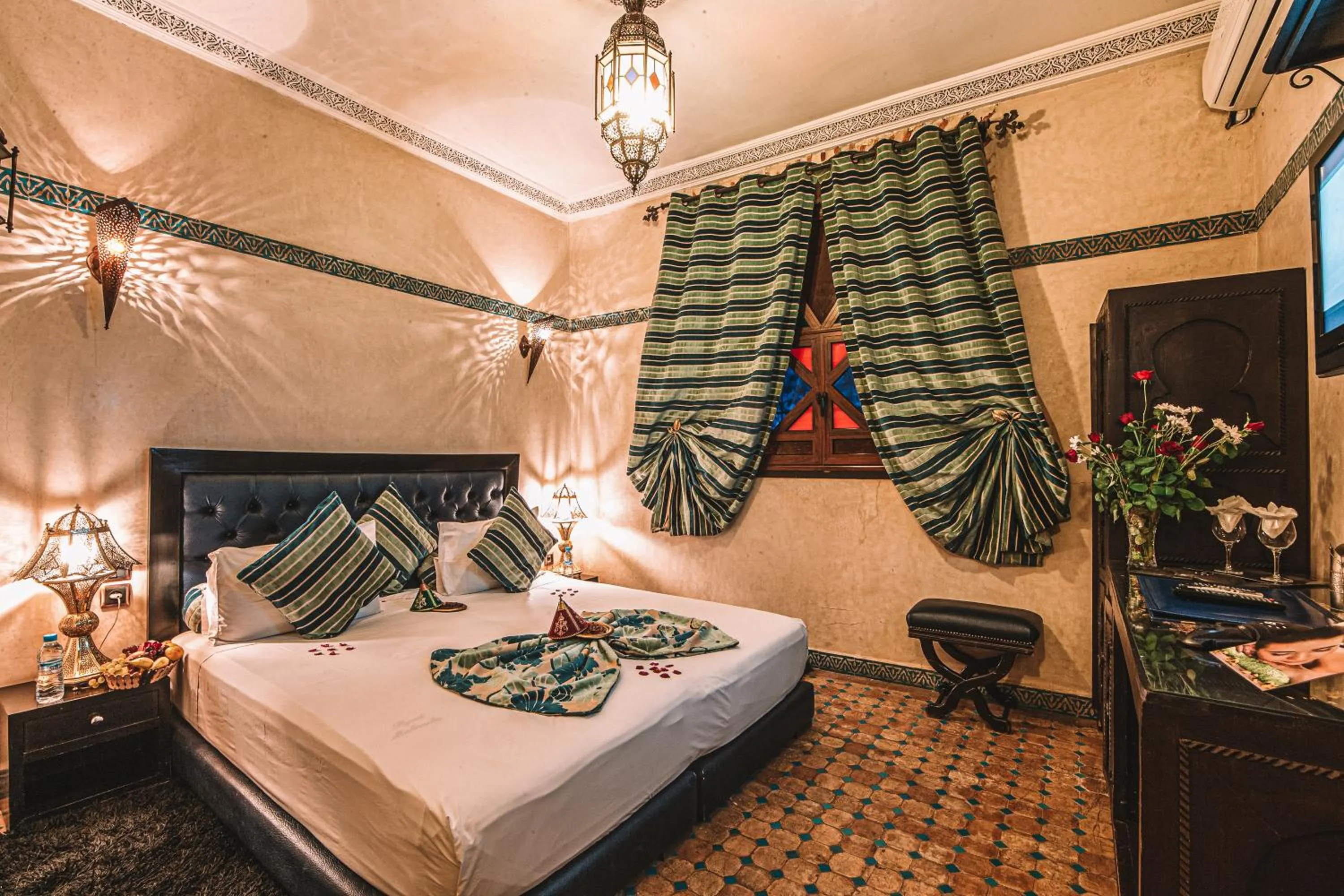 Bed in Riad Mabrouk