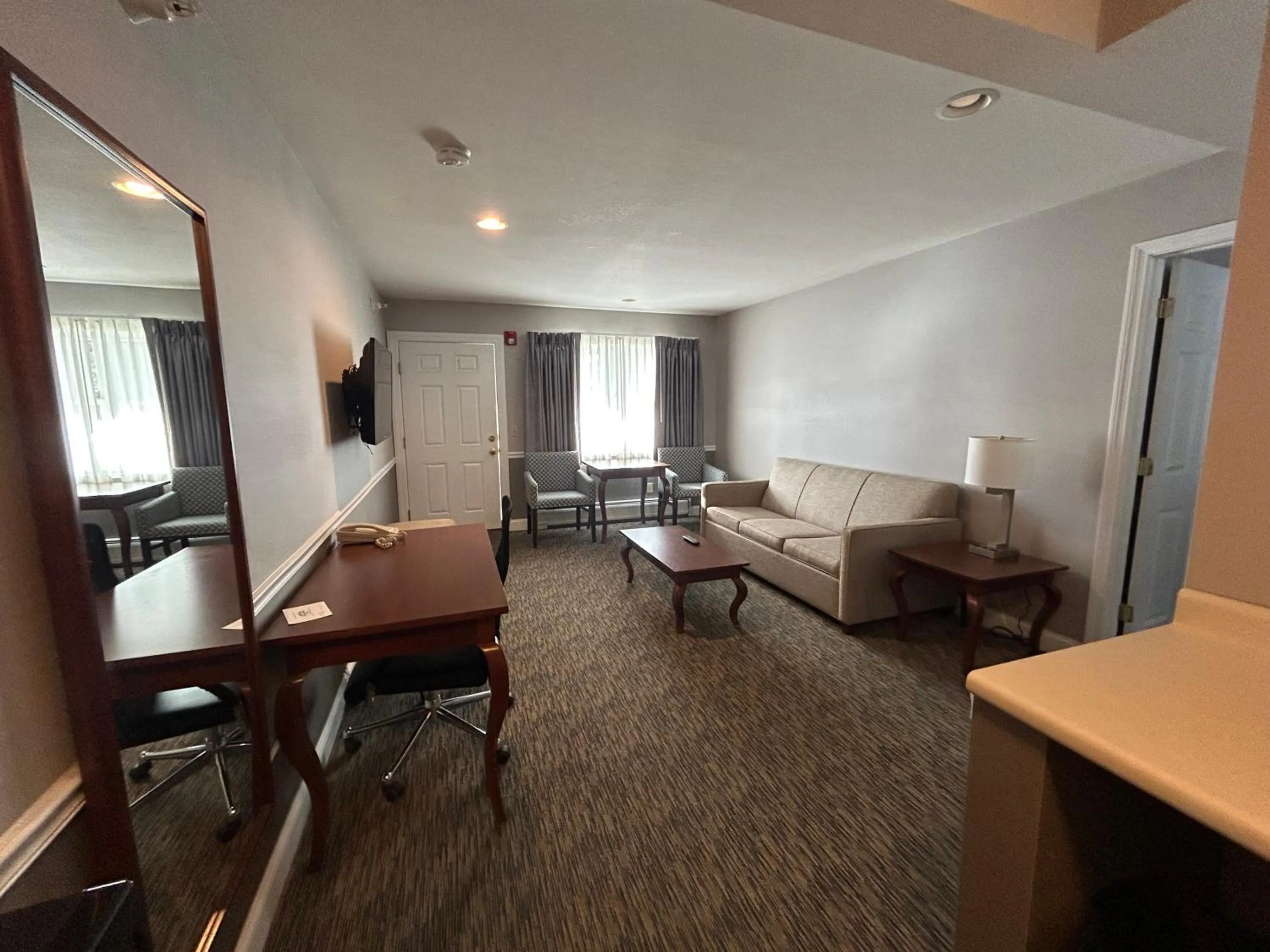 Bed in Golden Gables Inn