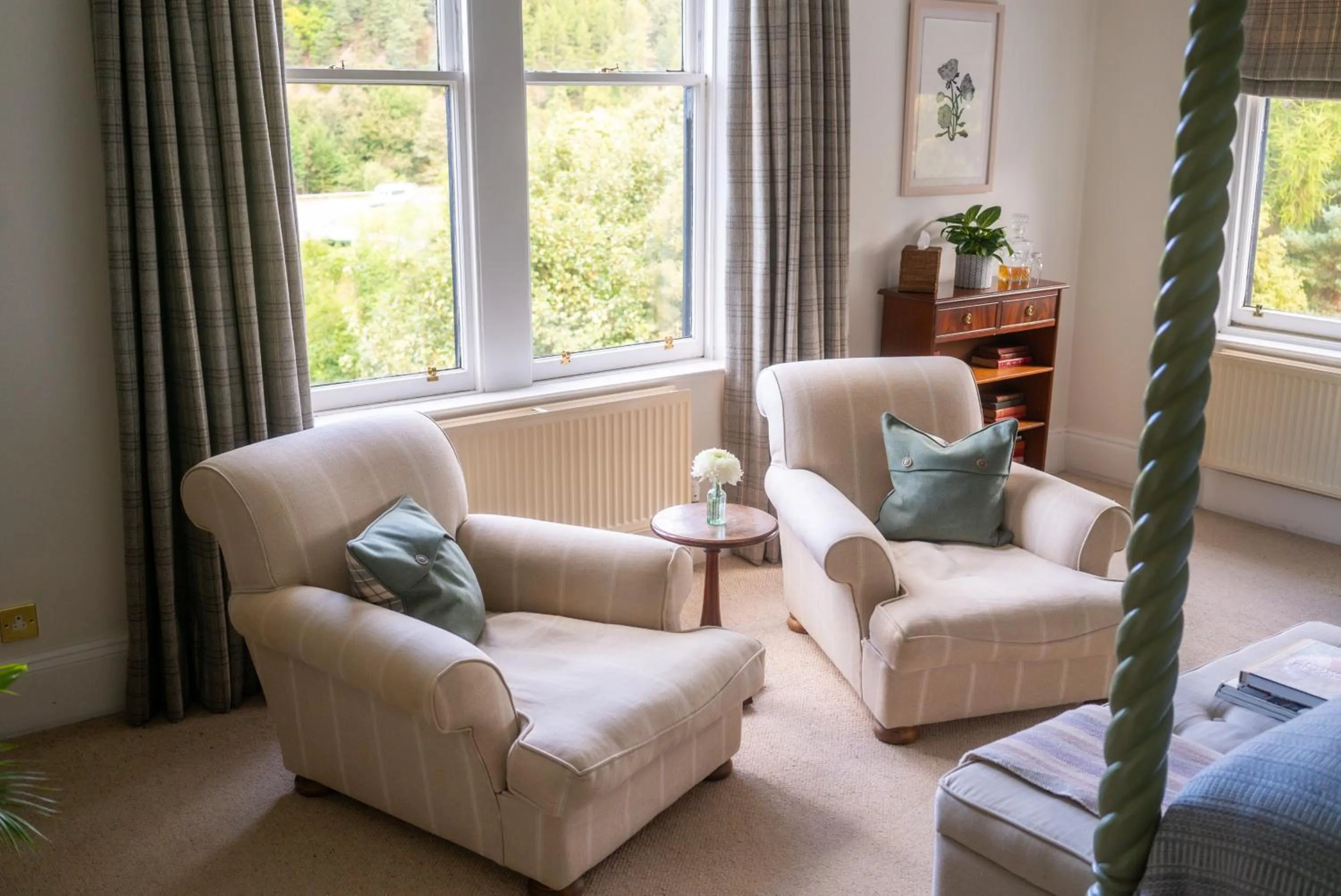 Seating area in Craigellachie Hotel of Speyside