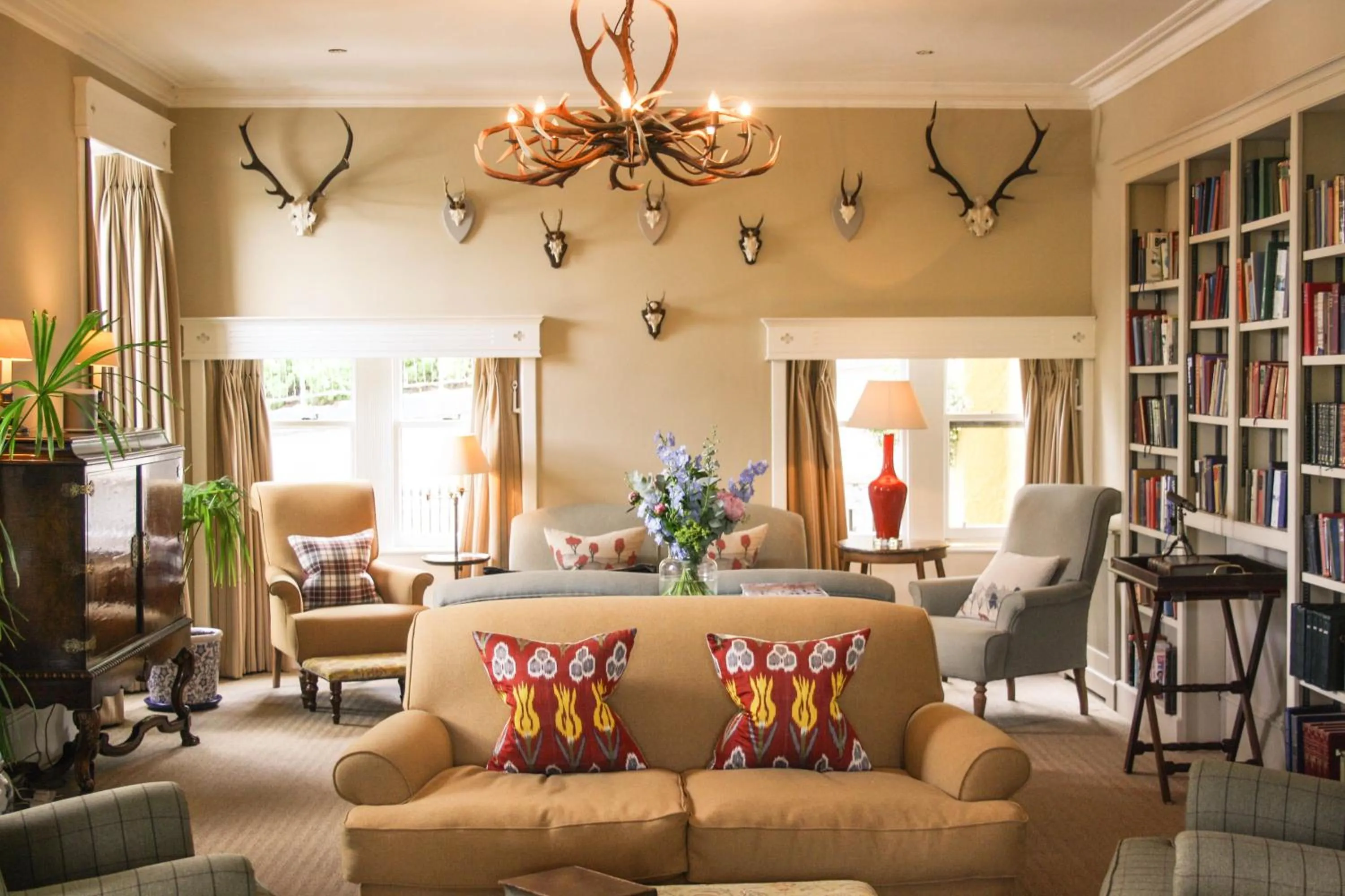 Communal lounge/ TV room in Craigellachie Hotel of Speyside