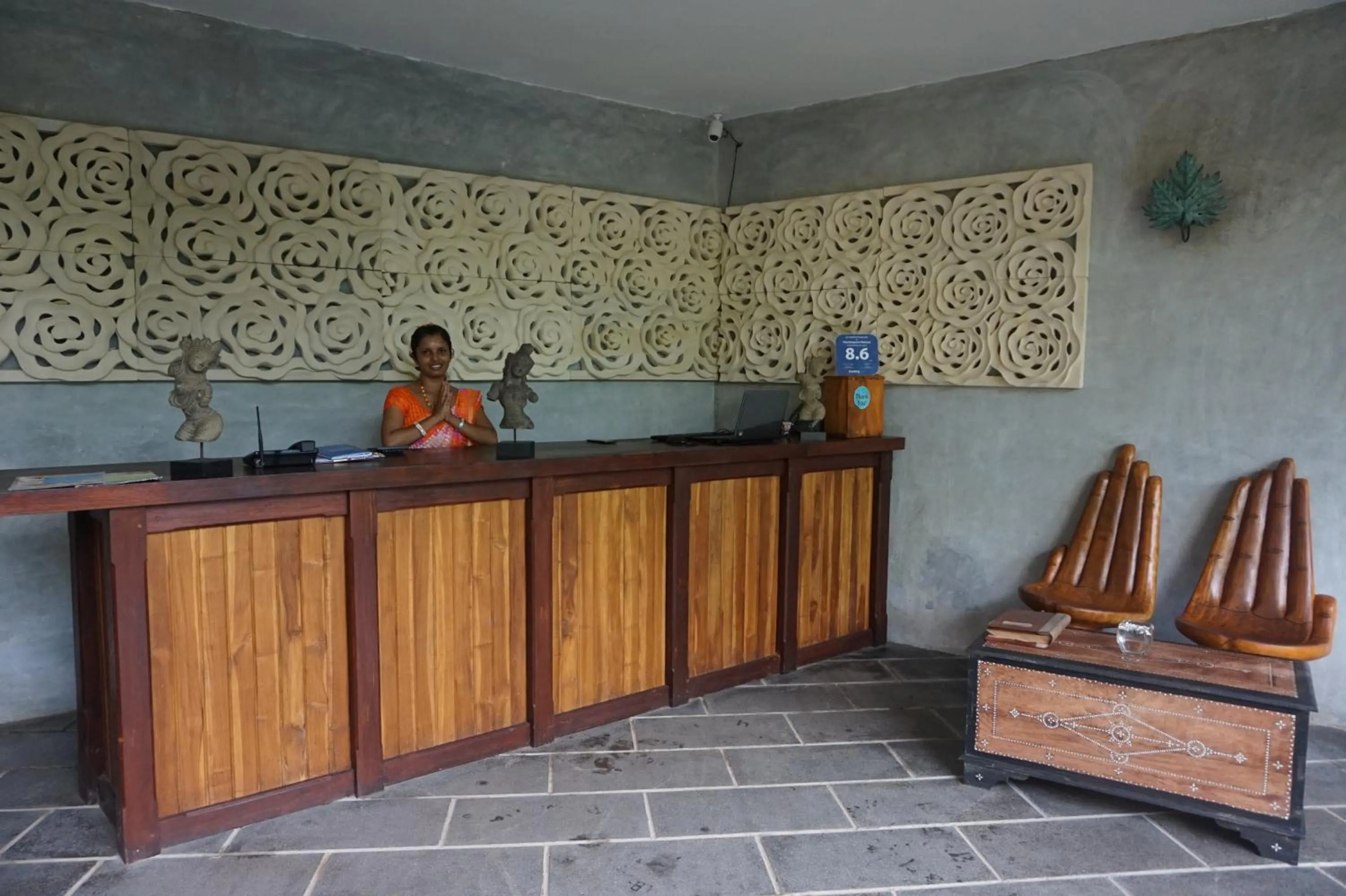 Lobby or reception in Thambapanni Retreat