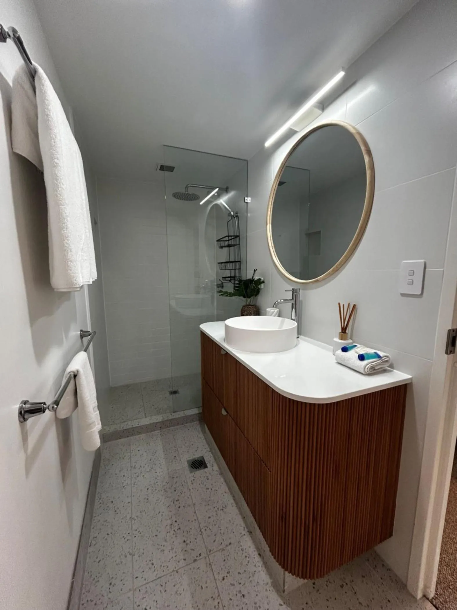 Shower in Bella Mare Coolangatta Beachside Apartments