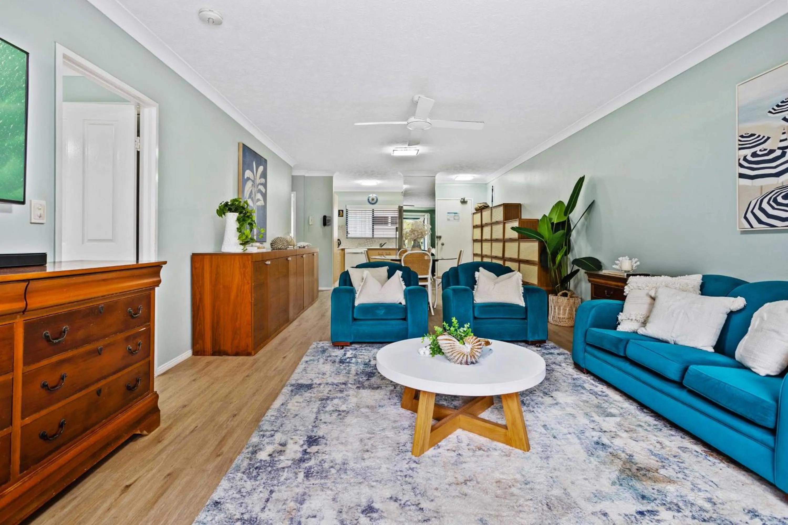 Living room in Bella Mare Coolangatta Beachside Apartments