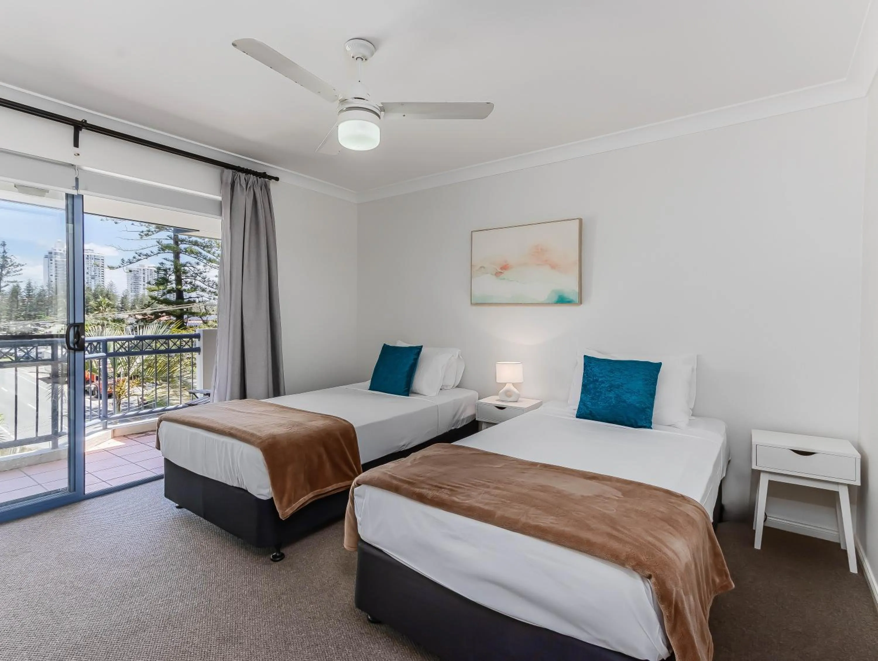 Bed in Bella Mare Coolangatta Beachside Apartments