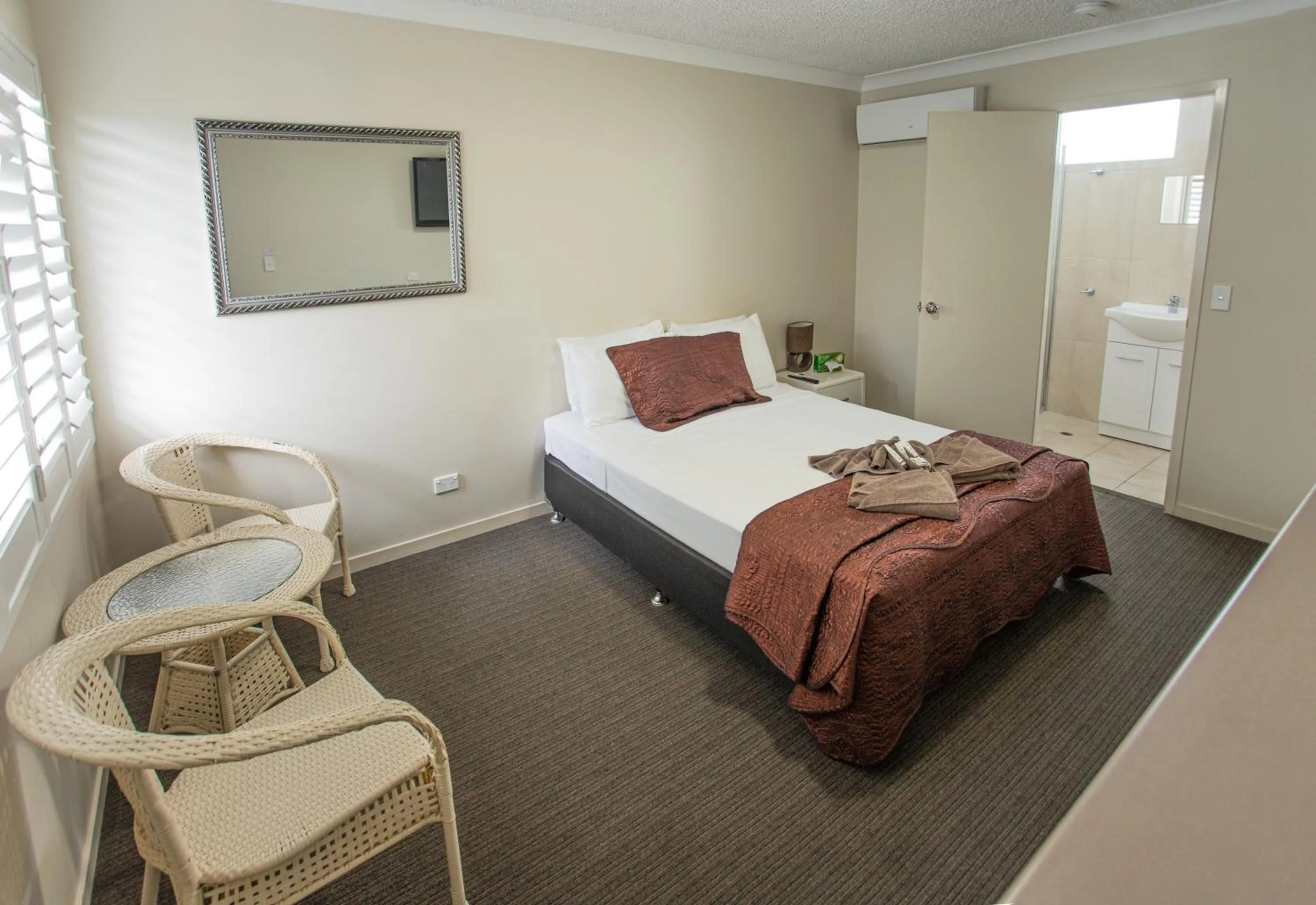 Bed in Tropicana Motel