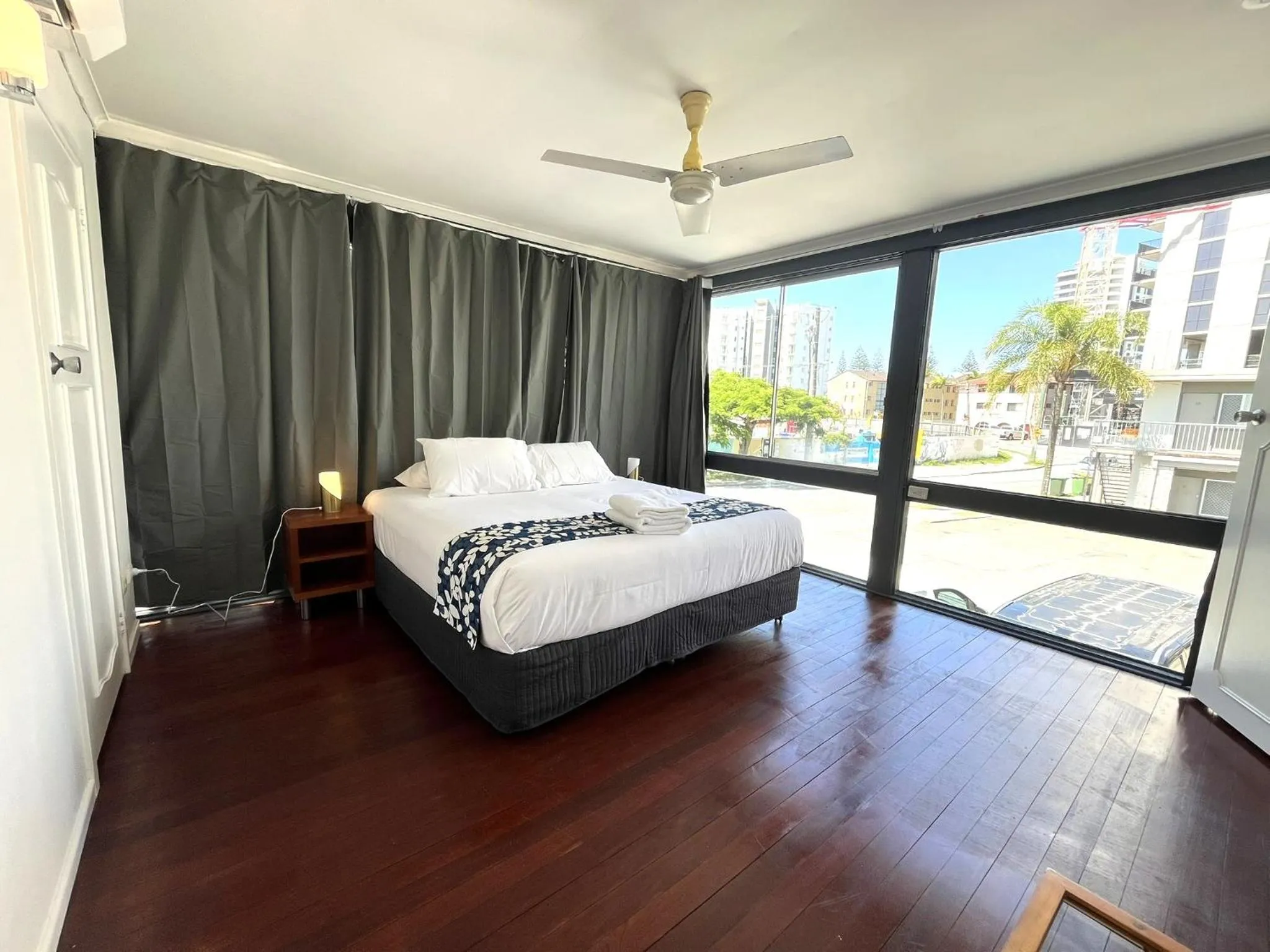 Bed in Tropicana Motel