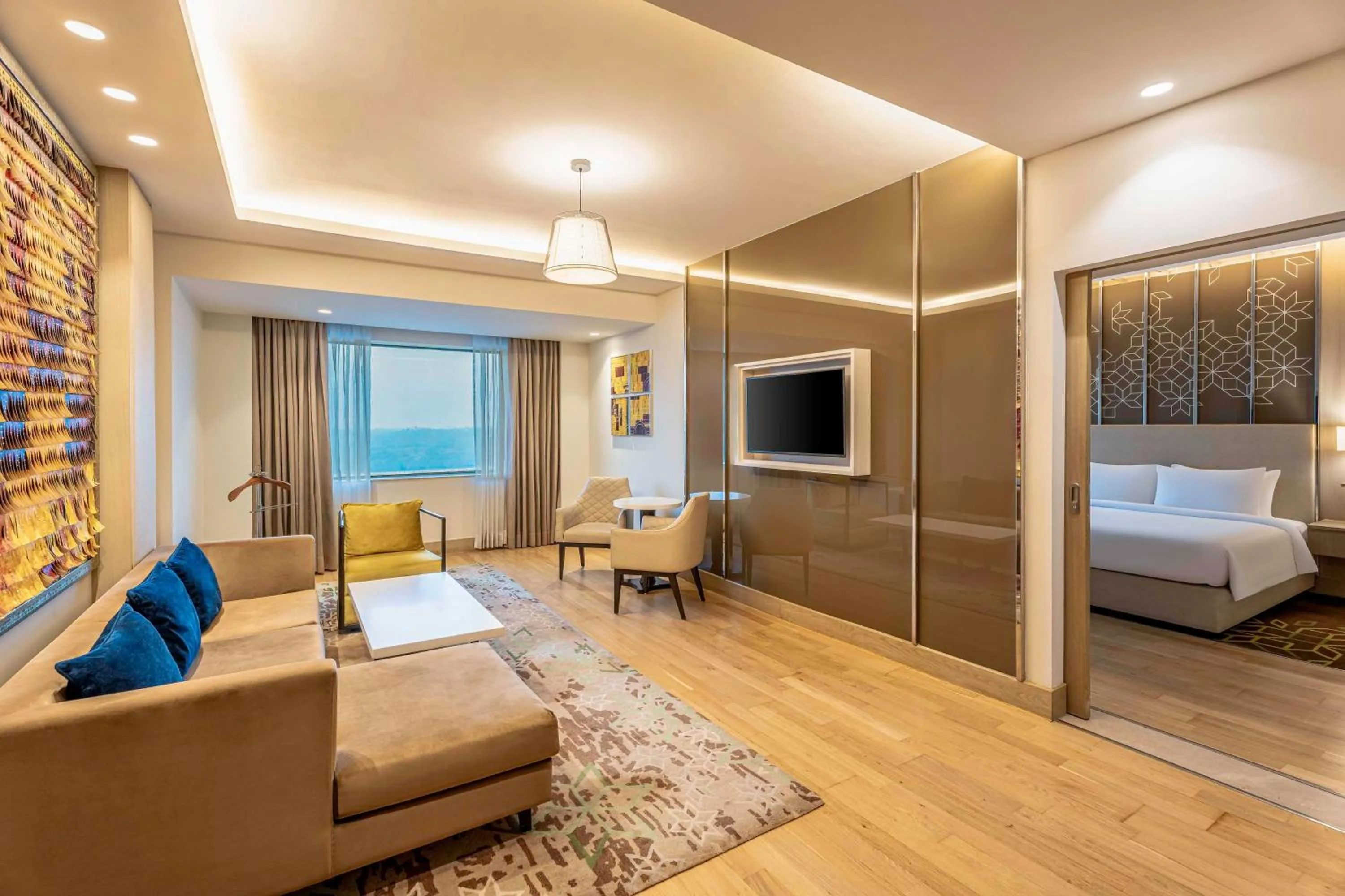 Photo of the whole room, Bed in Radisson Gurugram Udyog Vihar