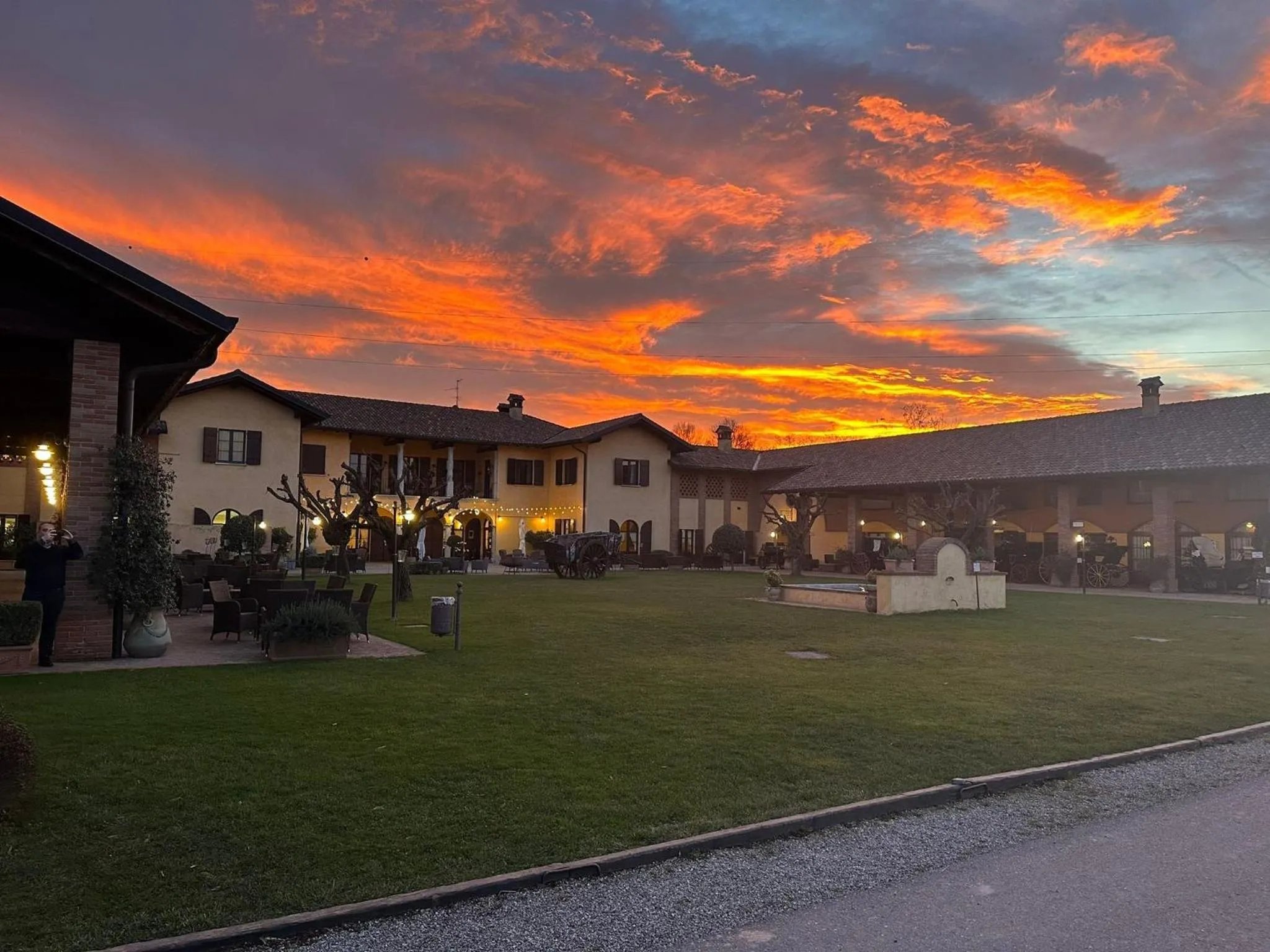 Sunset in Agriturismo La Camilla