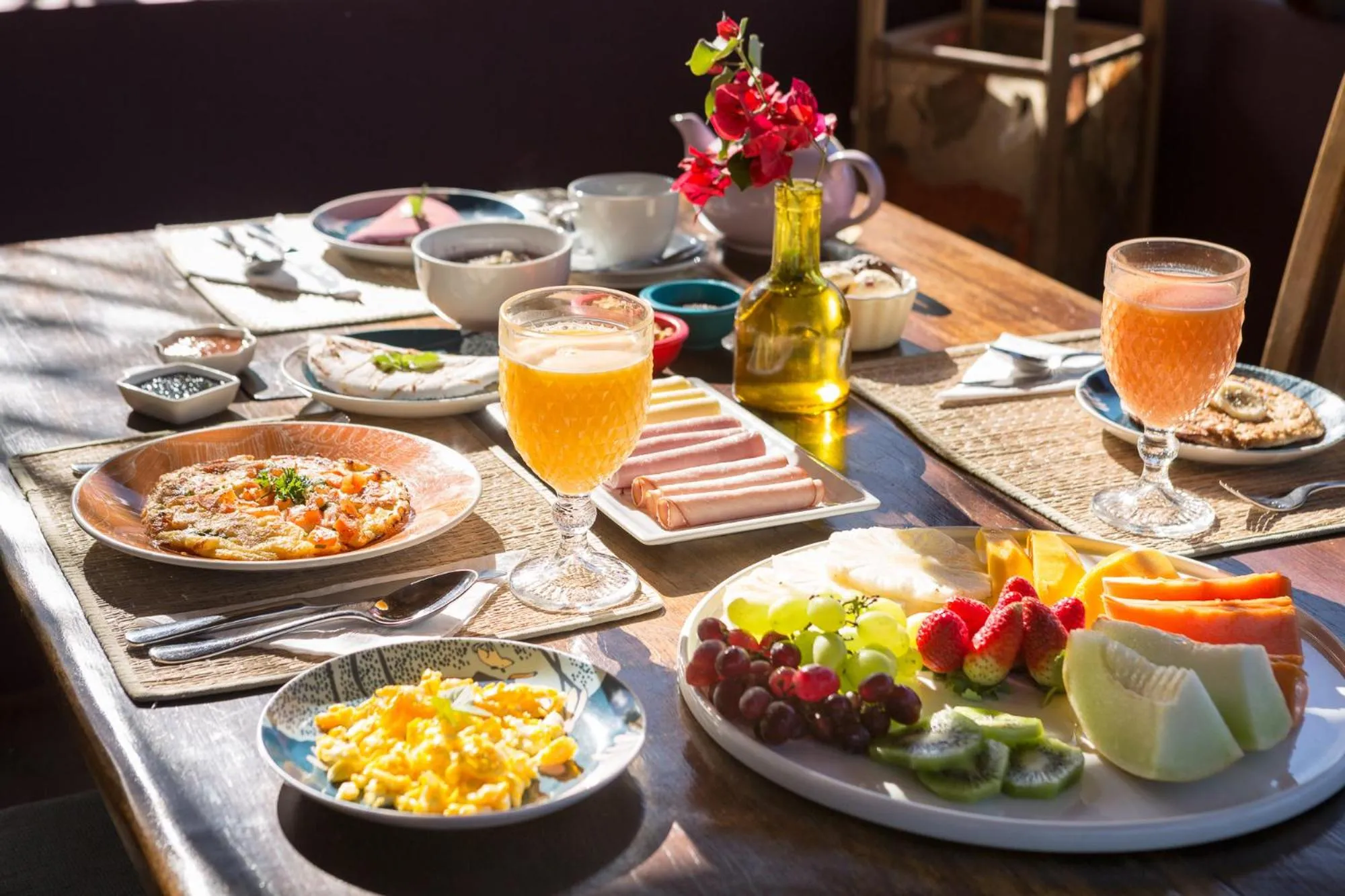 Food and drinks in Pousada Maya