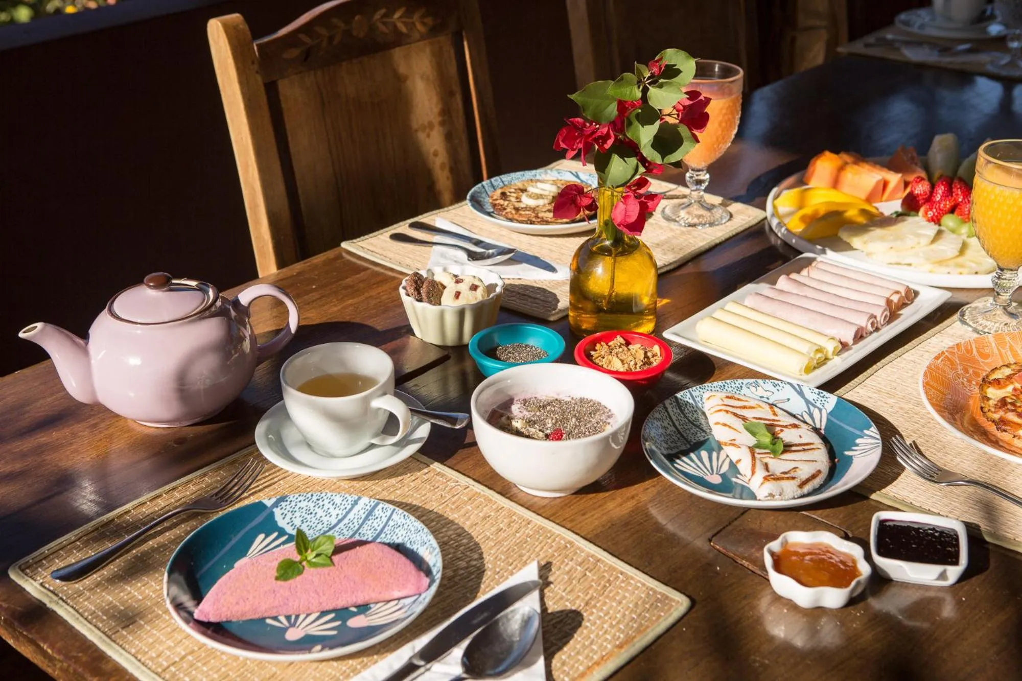 Food and drinks in Pousada Maya