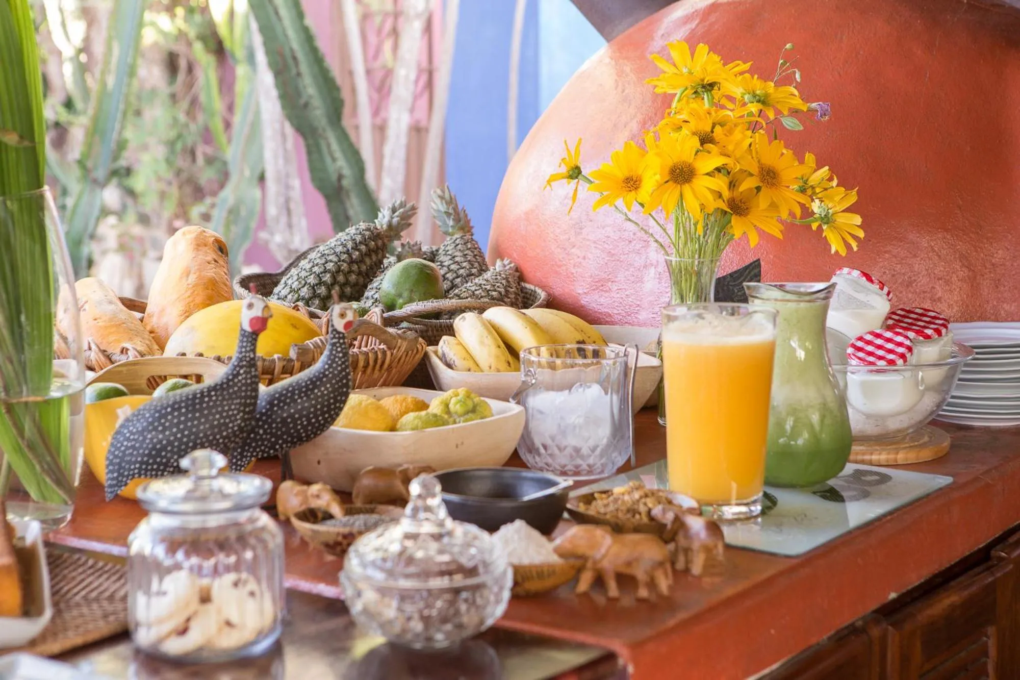 Food and drinks in Pousada Maya