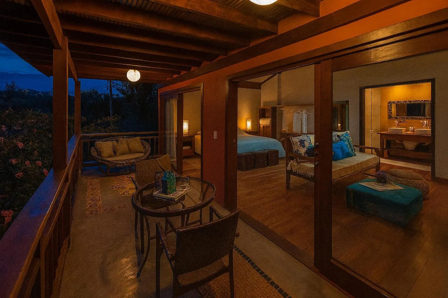 Bird's eye view, Bed in Pousada Maya