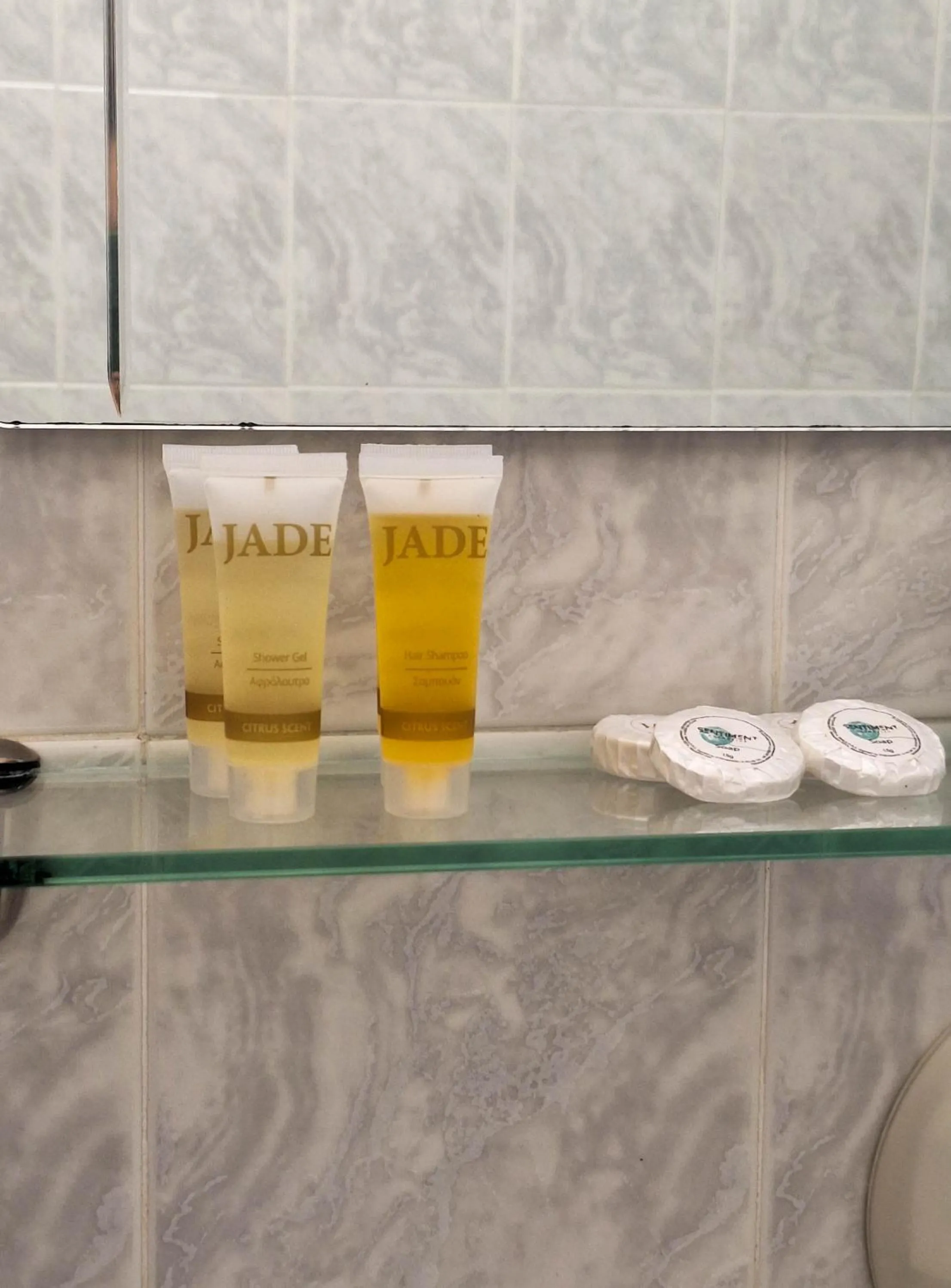 Shower in Apollonia Hotel Apartments