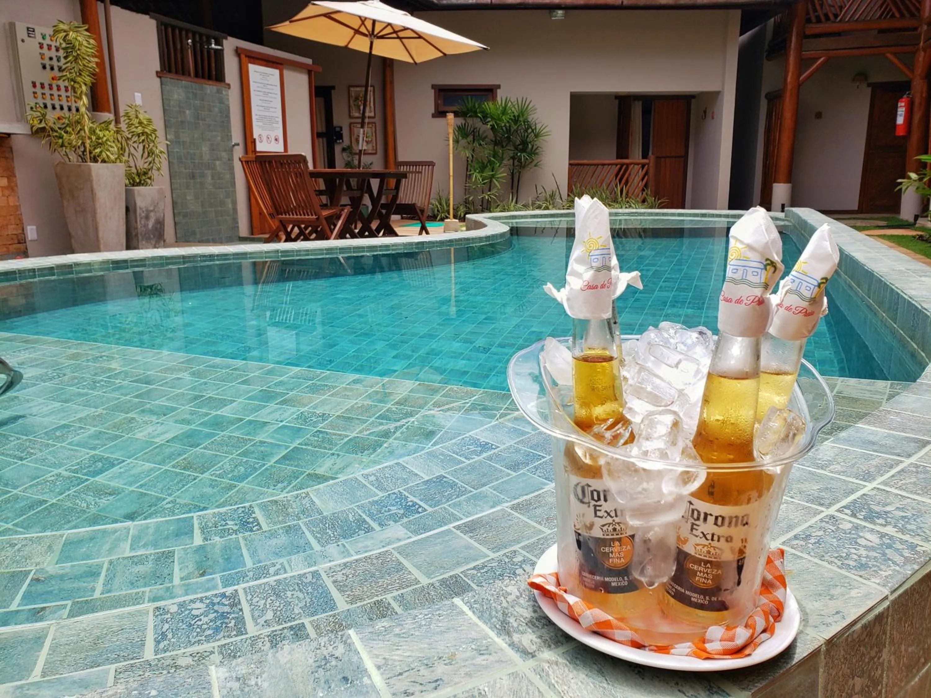 Swimming pool in Pousada Casa de Praia