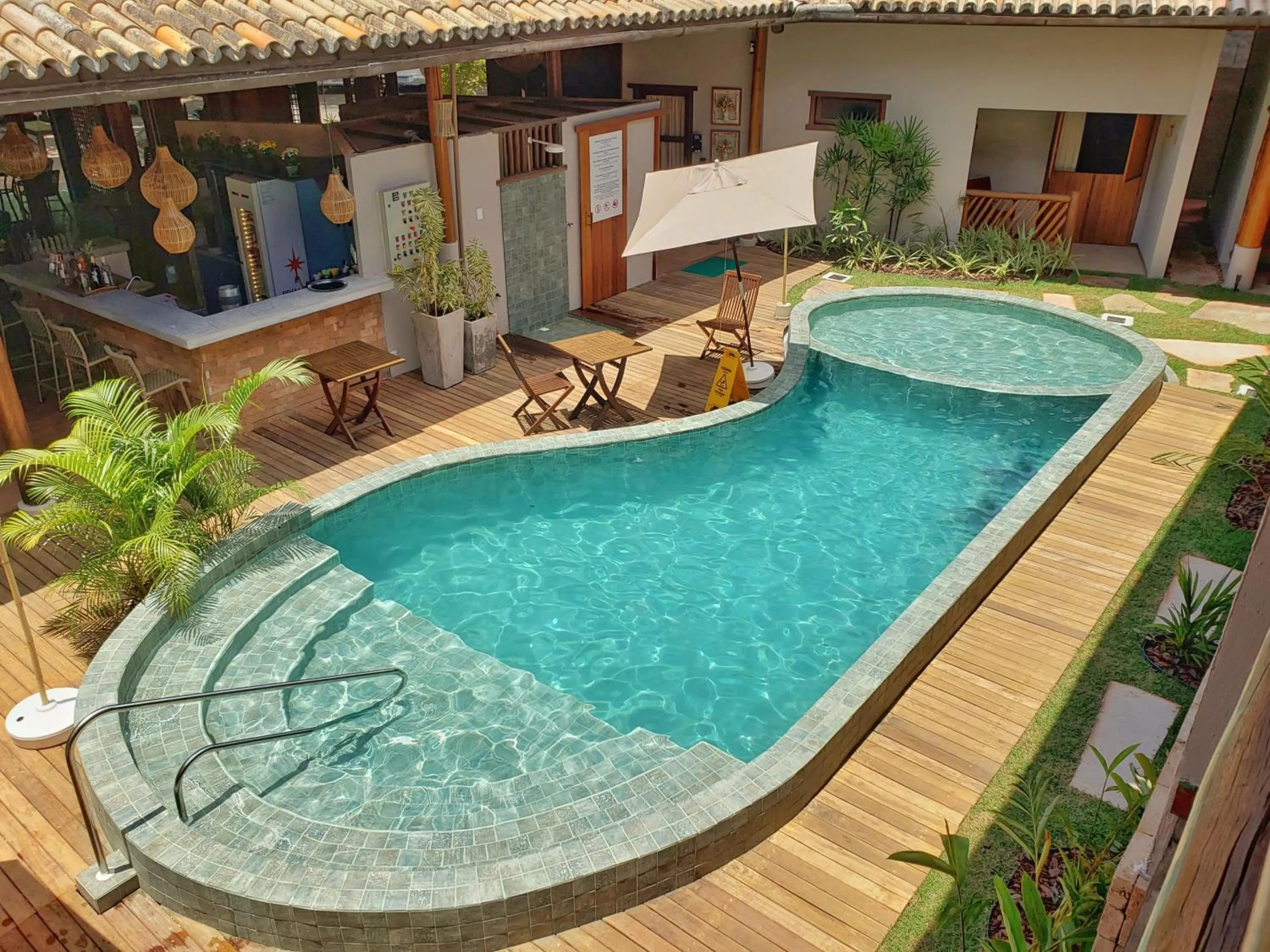 Swimming pool in Pousada Casa de Praia