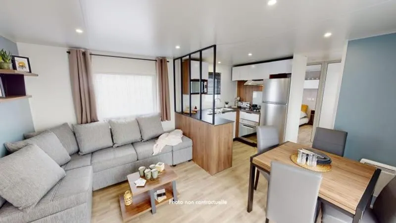 Living room in Camping Officiel Siblu Les Rives de Condrieu