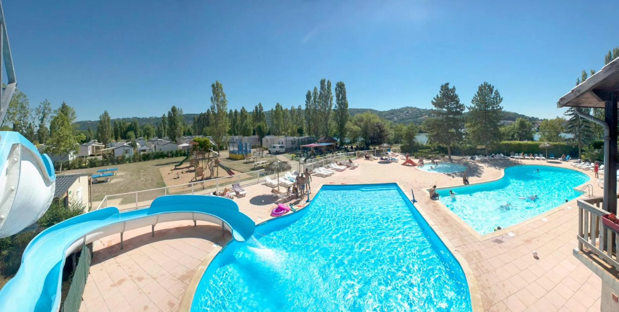 Swimming pool in Camping Officiel Siblu Les Rives de Condrieu