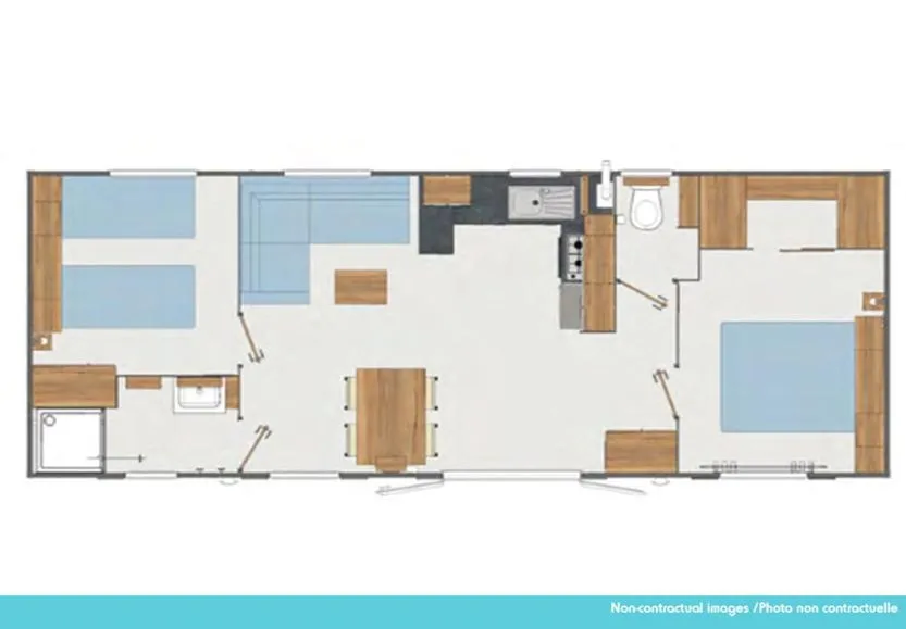 Floor plan in Camping Officiel Siblu Les Rives de Condrieu