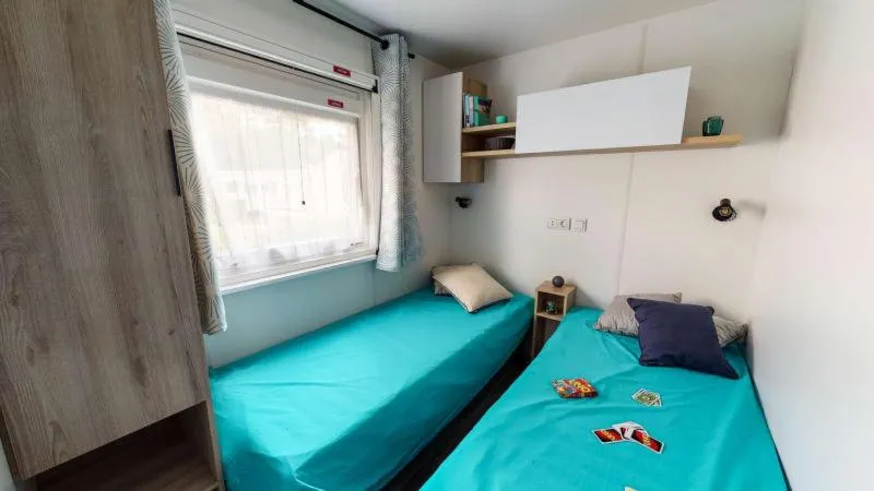 Bedroom, Bed in Camping Officiel Siblu Les Rives de Condrieu