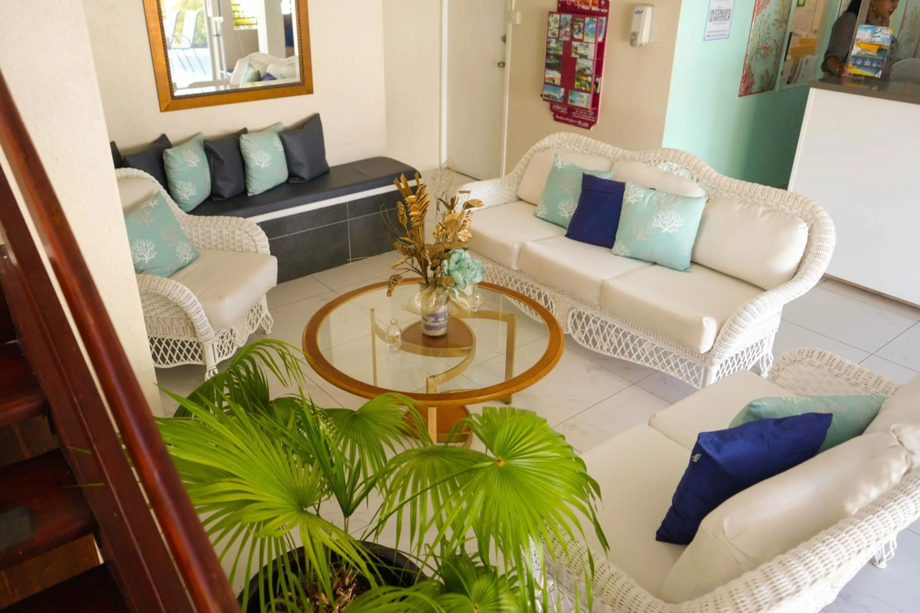 Seating area in Palm Garden Hotel Barbados