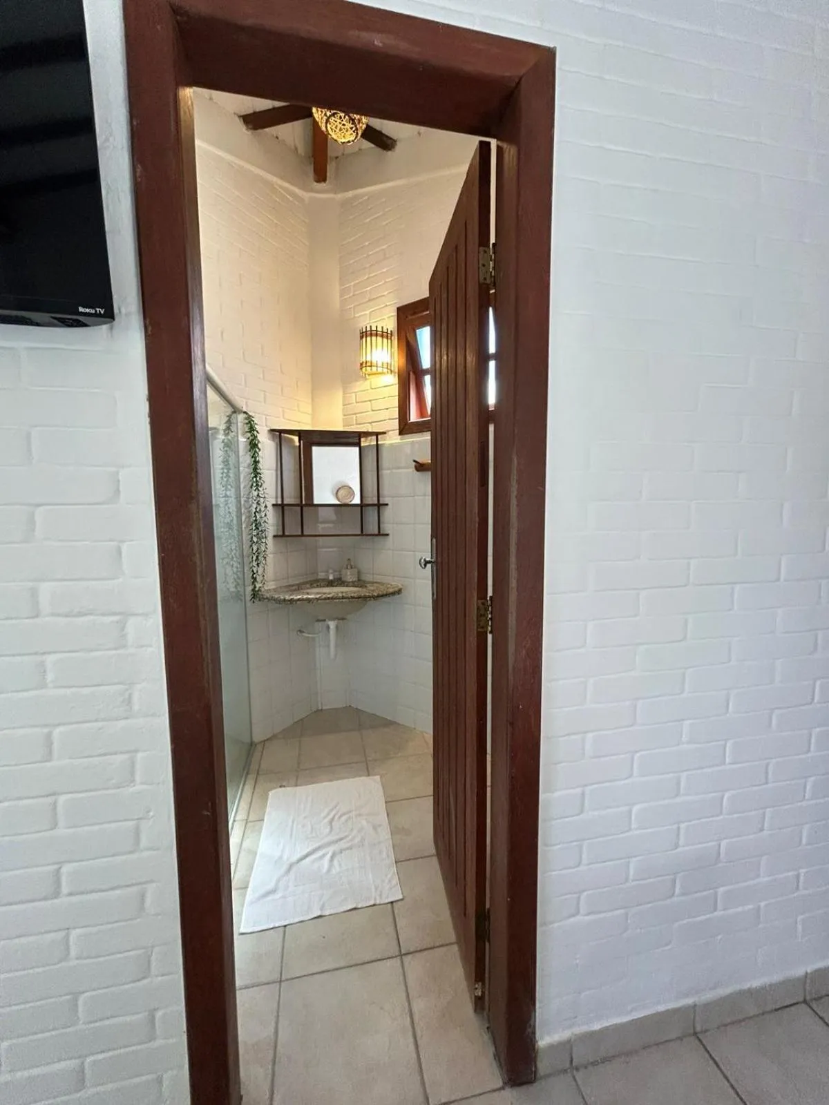 Bathroom in Pousada Jardim das Bromélias