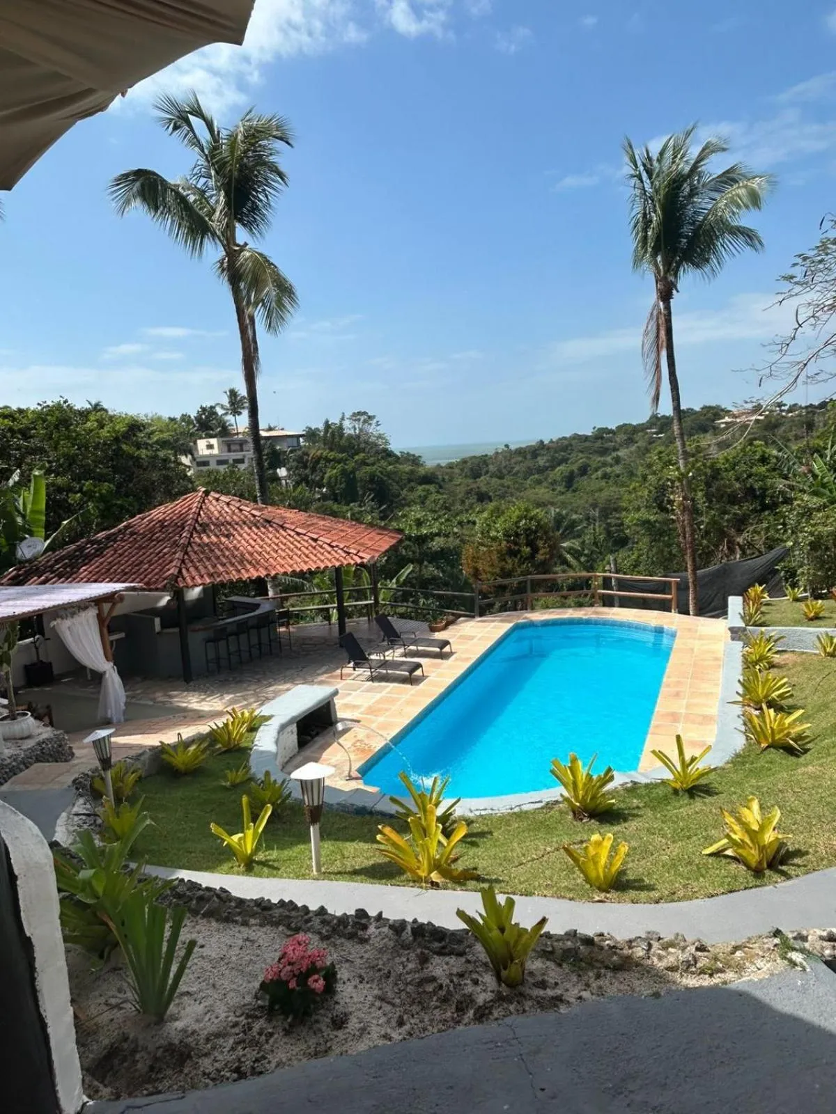 Natural landscape in Pousada Jardim das Bromélias