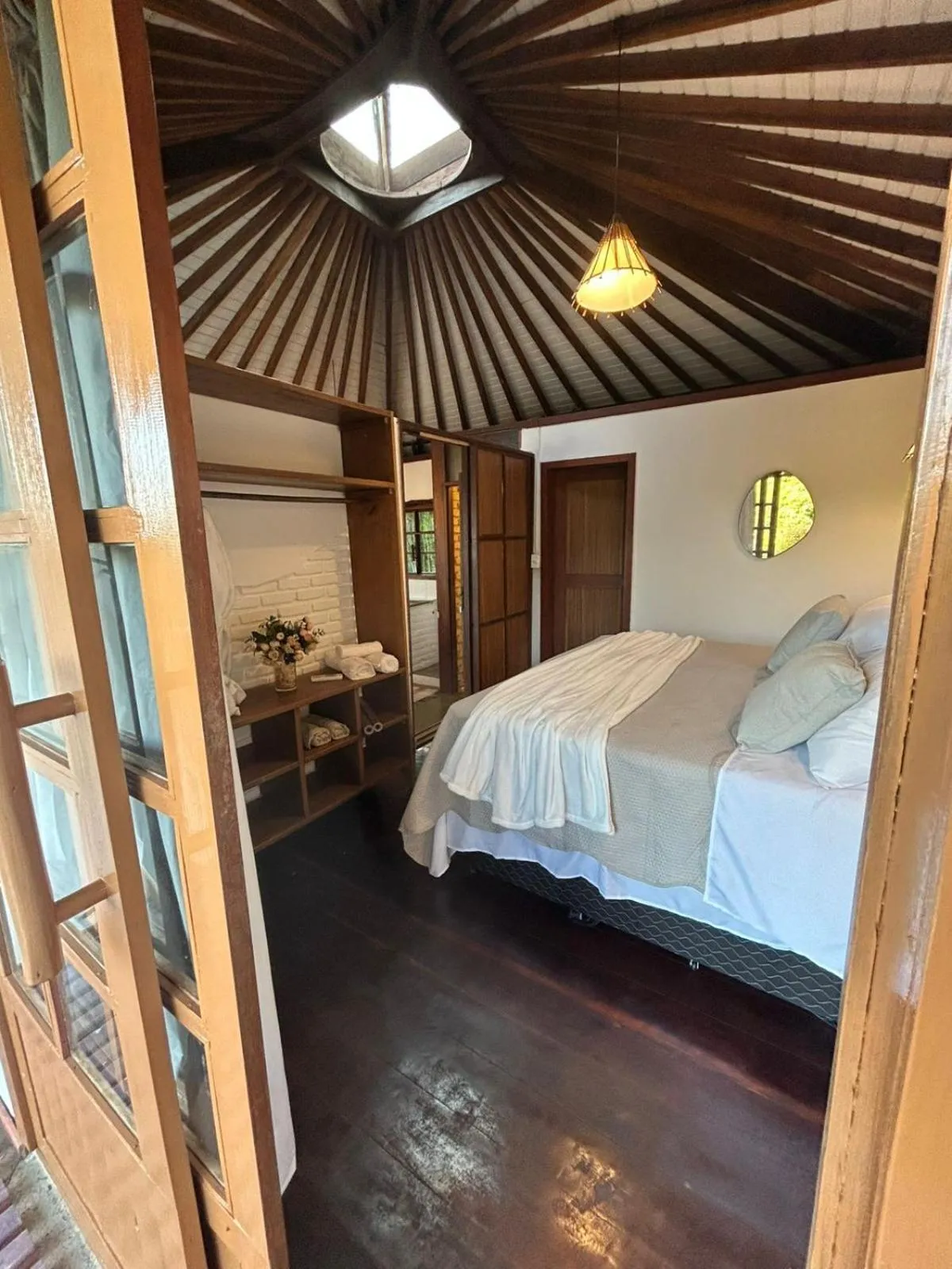 Bed in Pousada Jardim das Bromélias