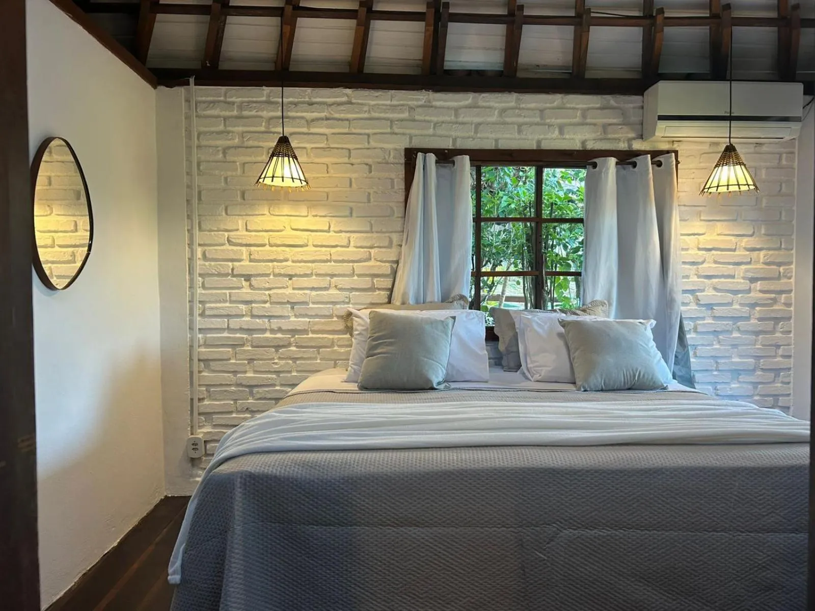 Bed in Pousada Jardim das Bromélias