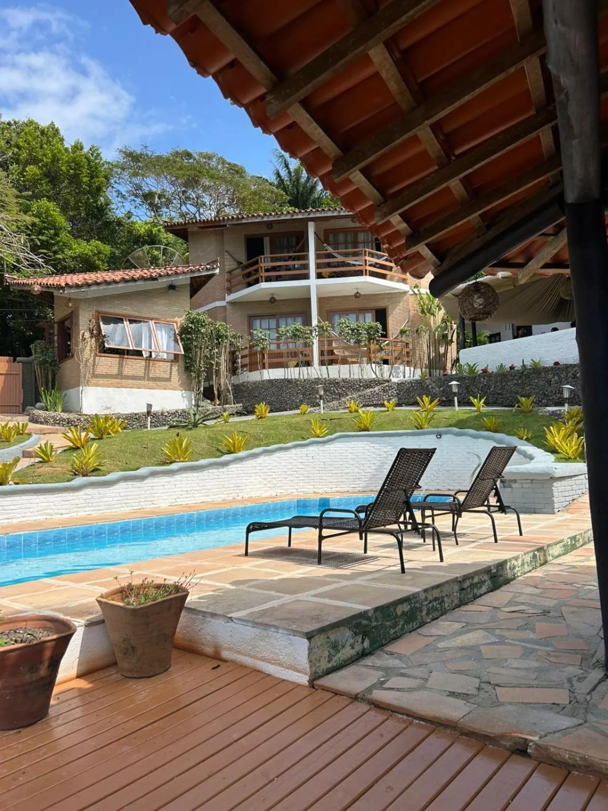 Garden in Pousada Jardim das Bromélias