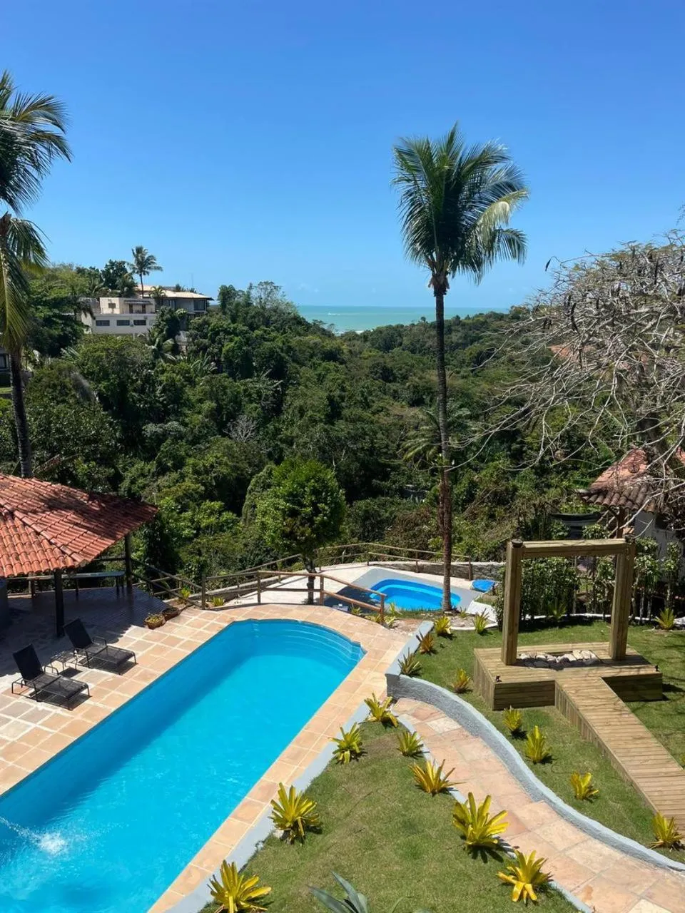 Garden view in Pousada Jardim das Bromélias