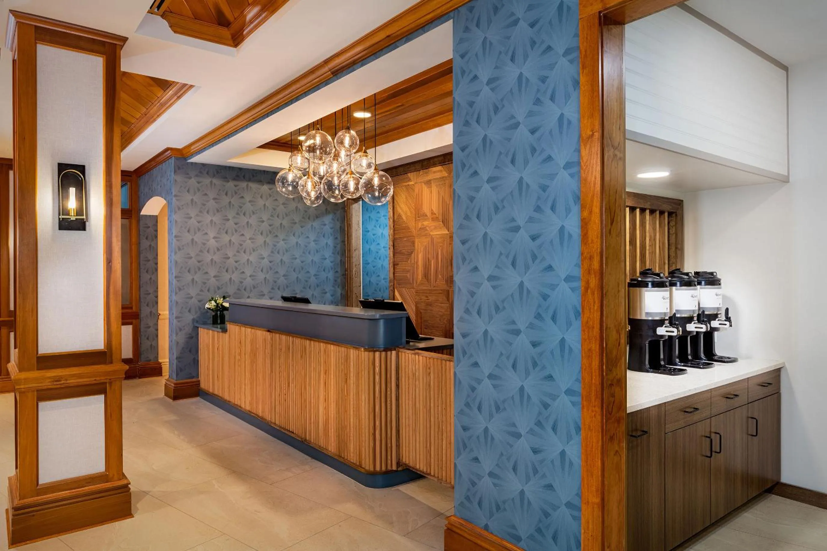 Lobby or reception in The Waterfront Inn