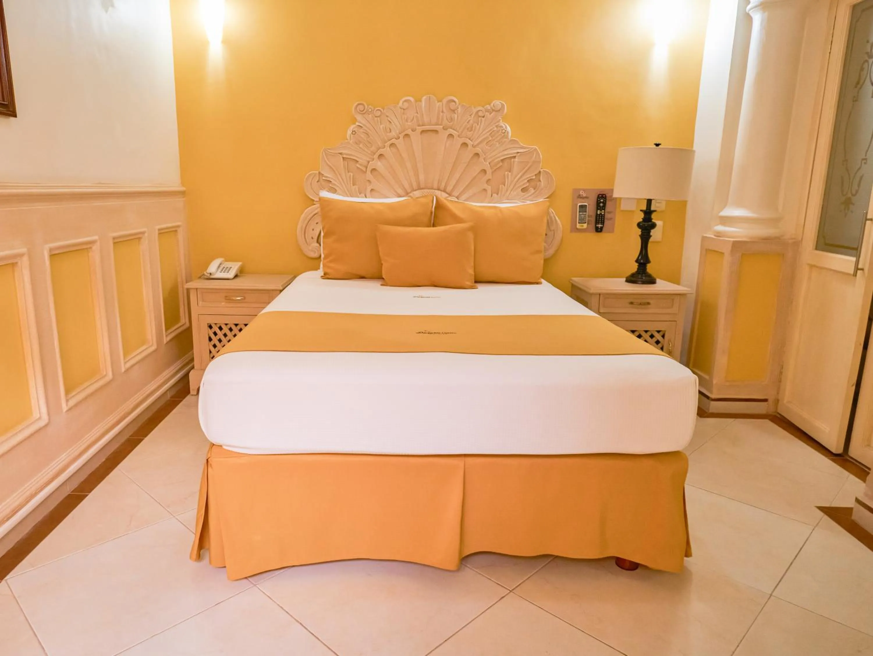 Bed in Centro Hotel Villa las Margaritas