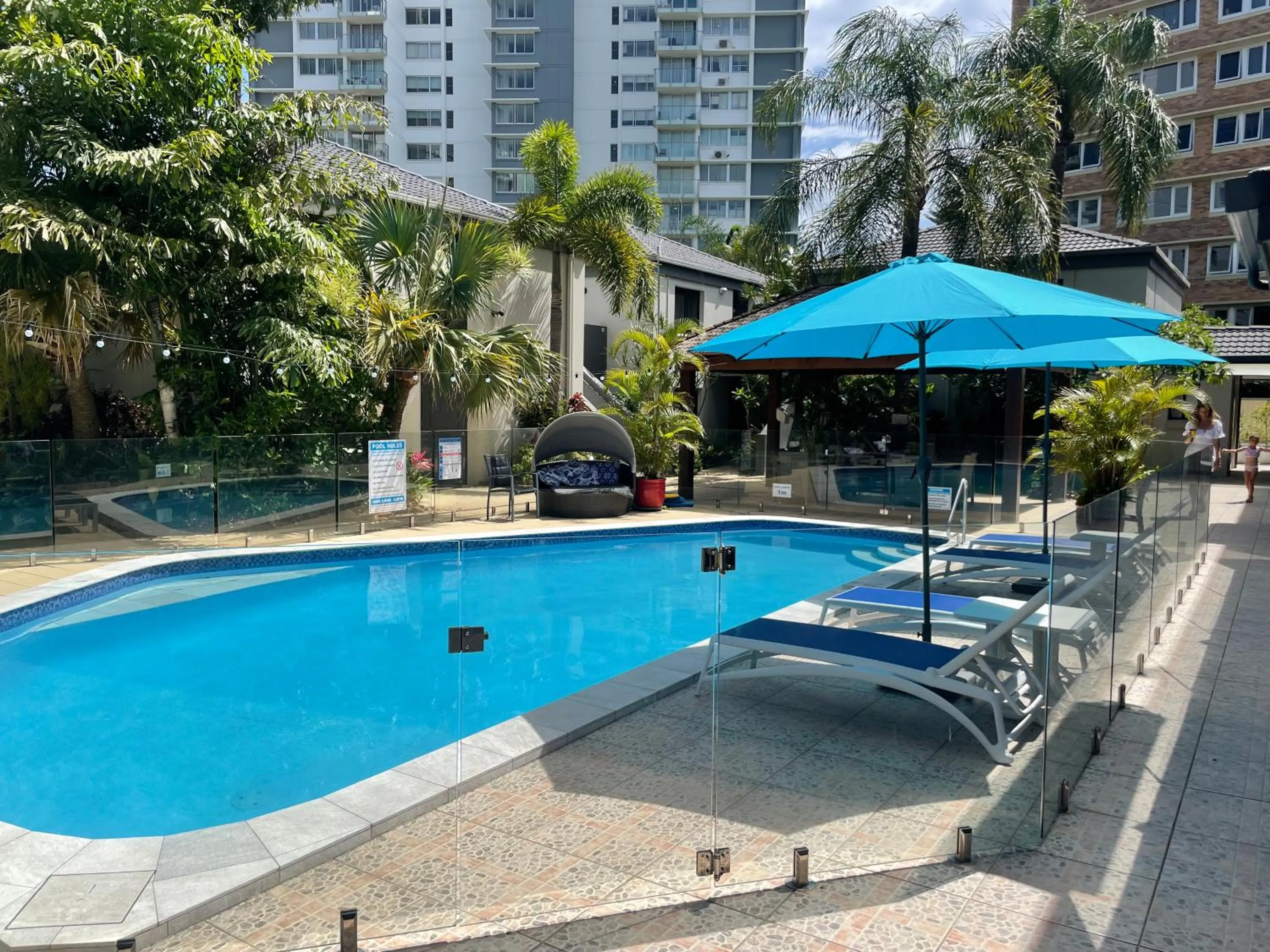 Pool view in Burleigh Palms Holiday Apartments