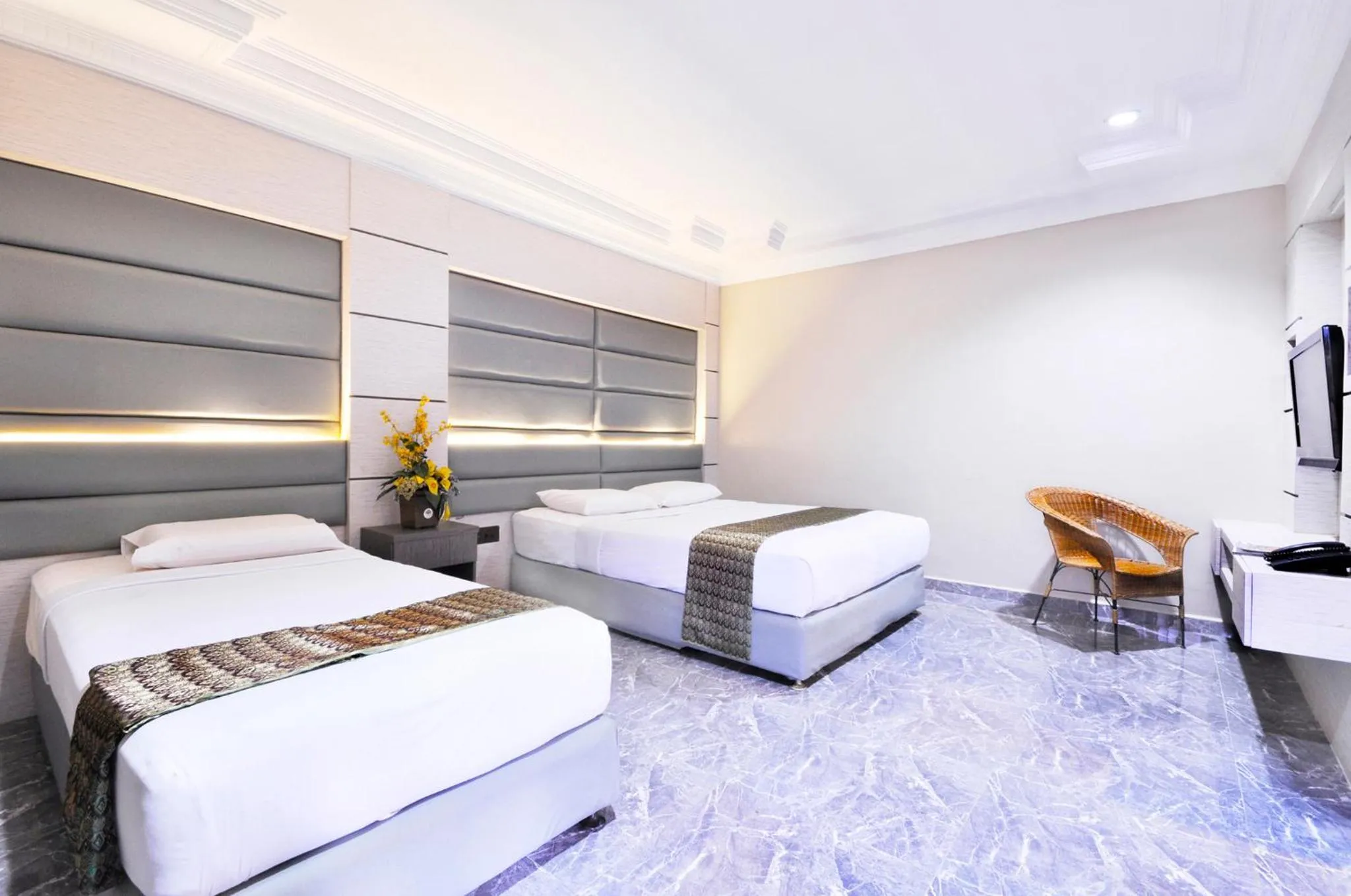 Bed in Pelangi Hotel & Resort