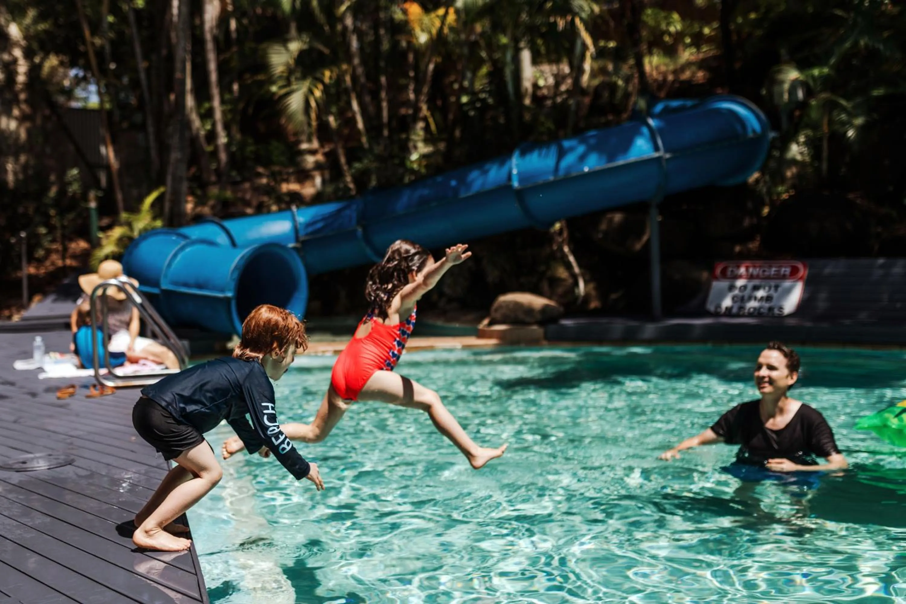Swimming pool in Greenmount Beach House