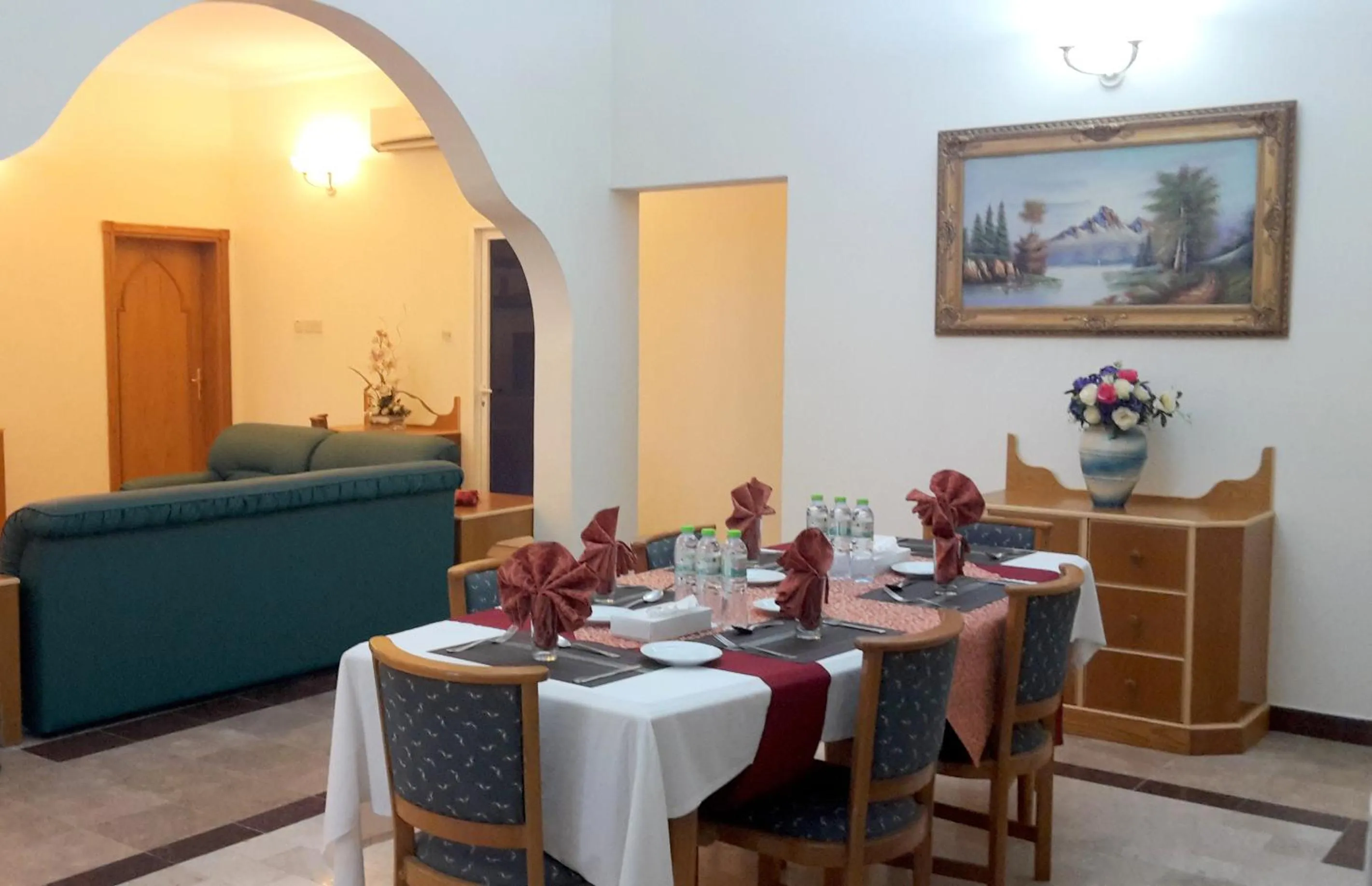 Dining area in Samharam Resort Salalah
