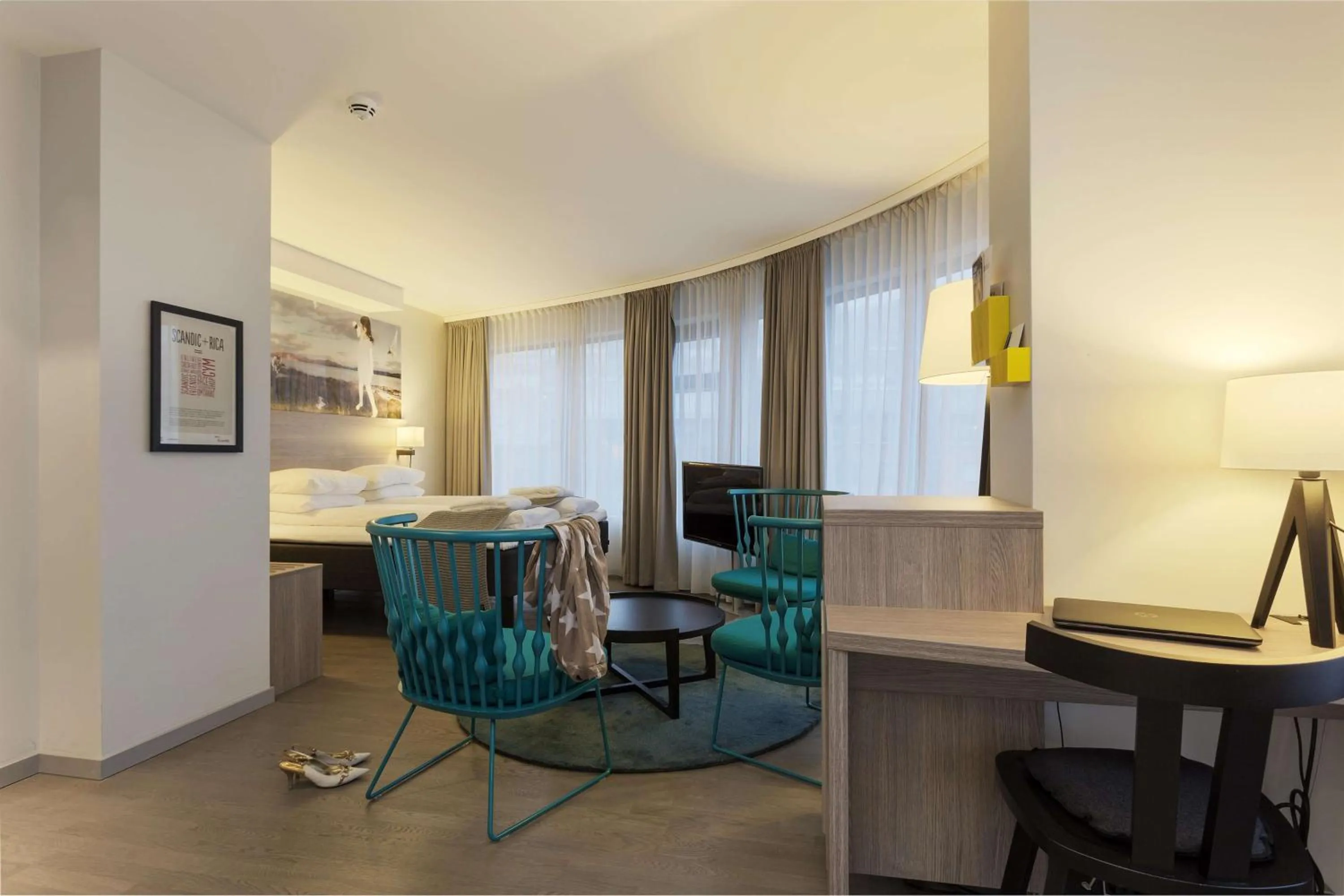 Bedroom in Scandic Narvik