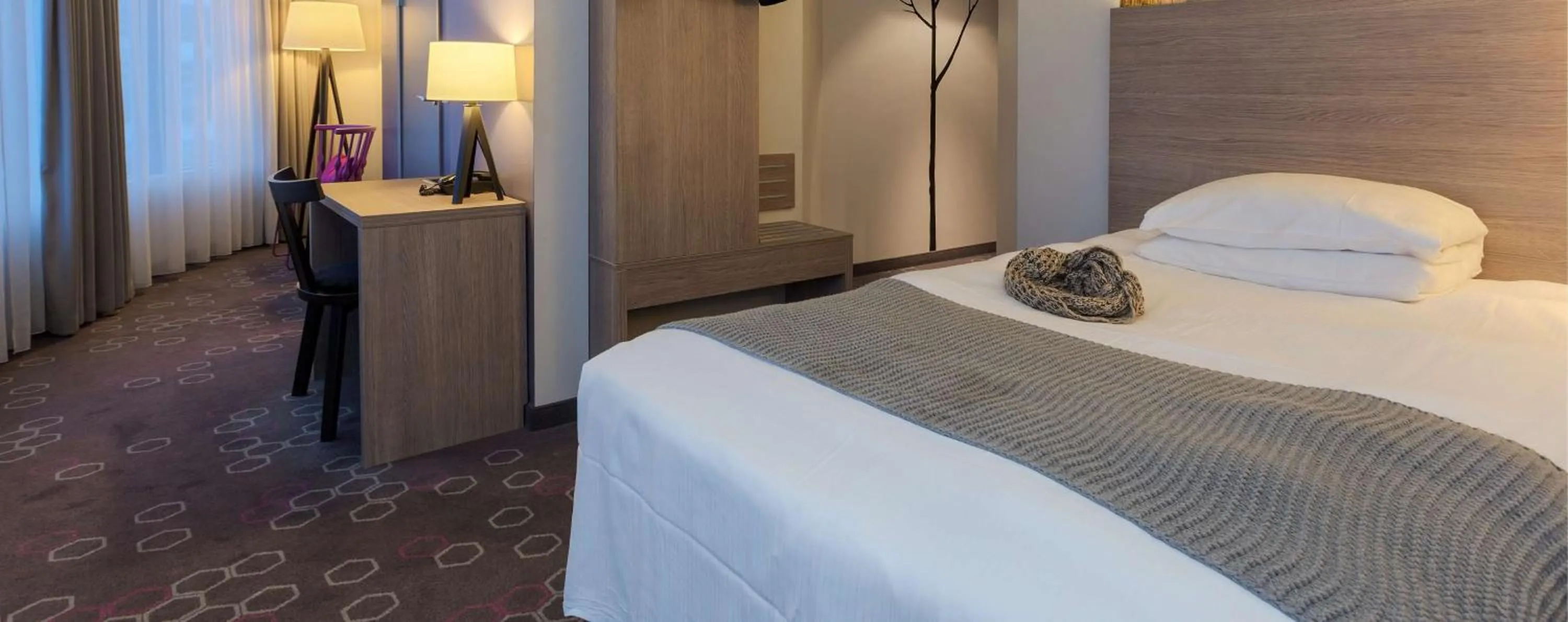 Bedroom, Bed in Scandic Narvik