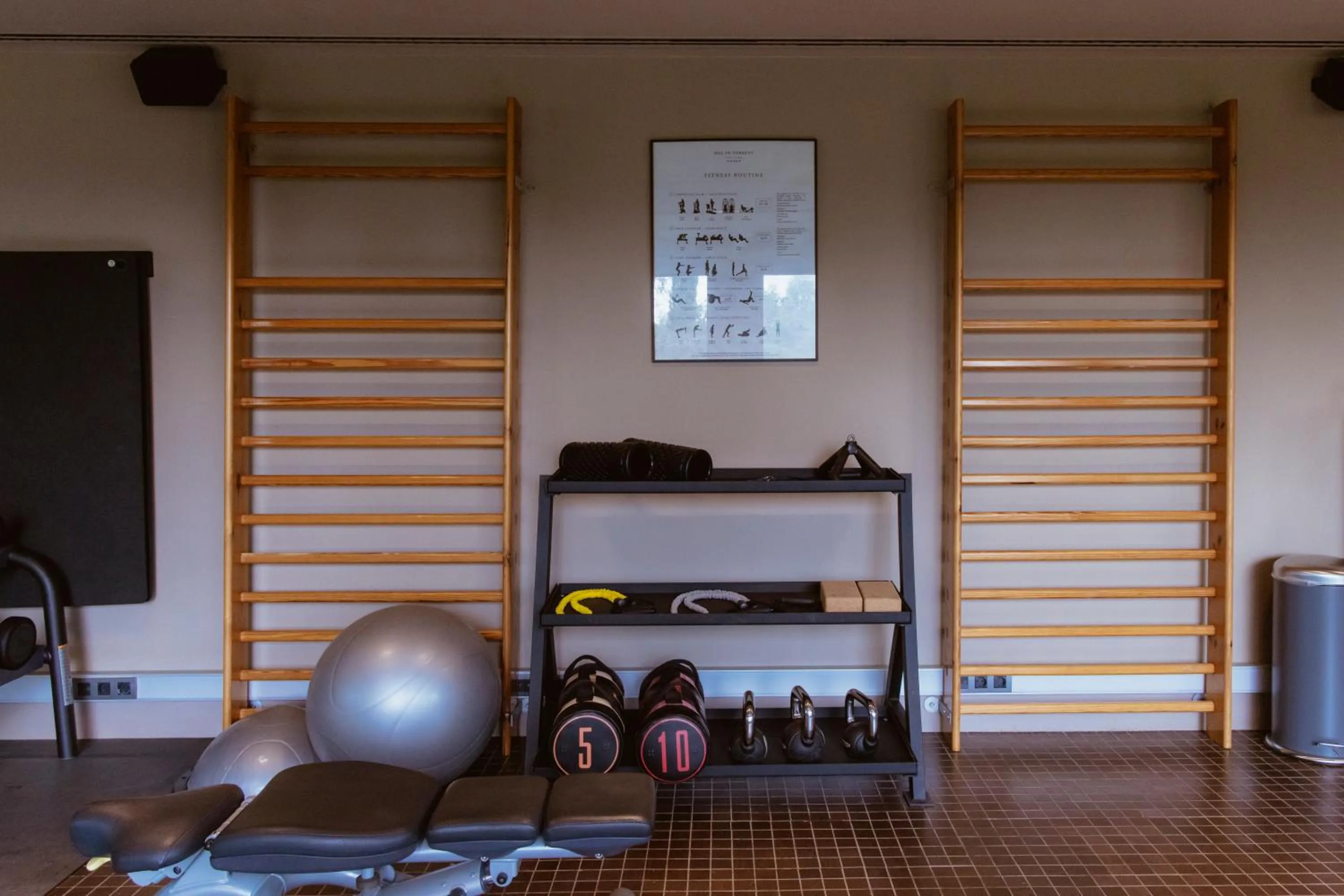 Fitness centre/facilities in Mas de Torrent Hotel & Spa, Relais & Châteaux