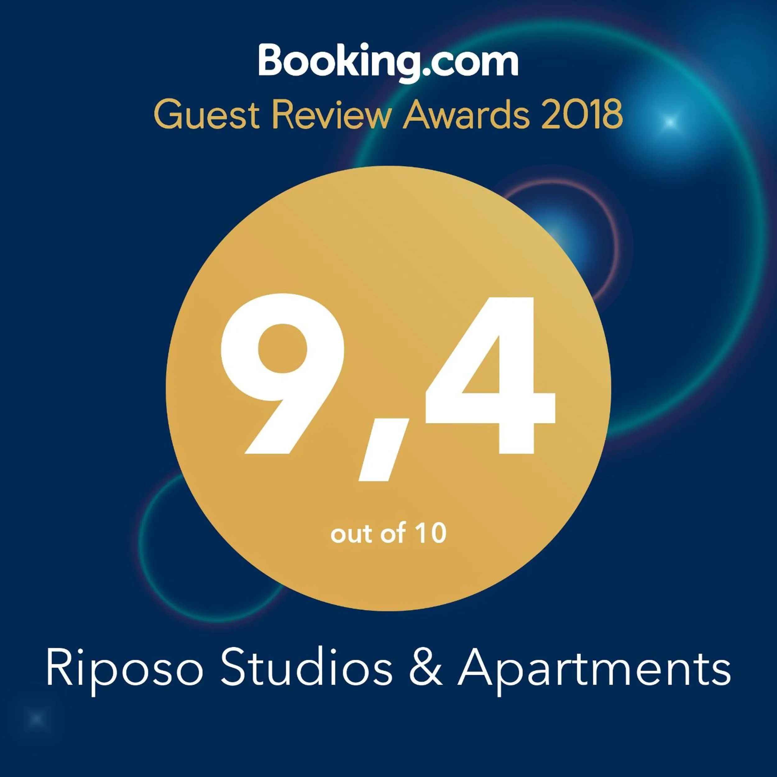 Certificate/Award in Riposo Studios & Apartments