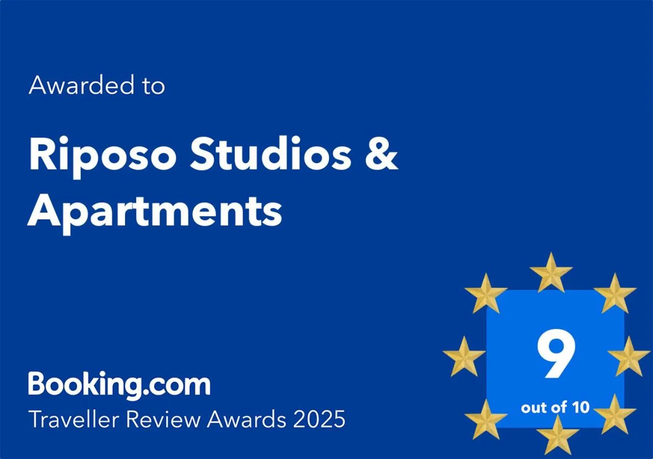 Certificate/Award in Riposo Studios & Apartments