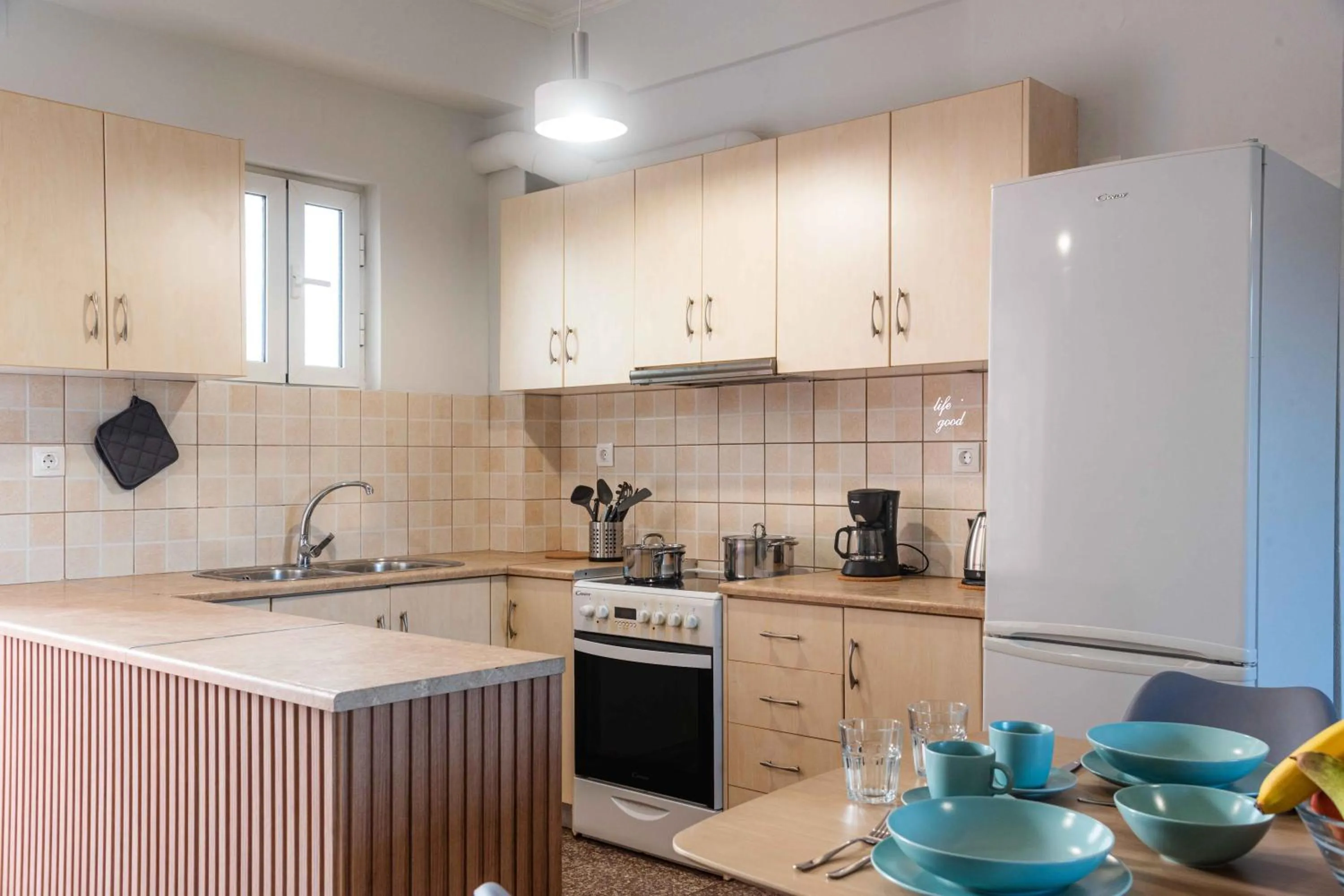Kitchen or kitchenette in Riposo Studios & Apartments
