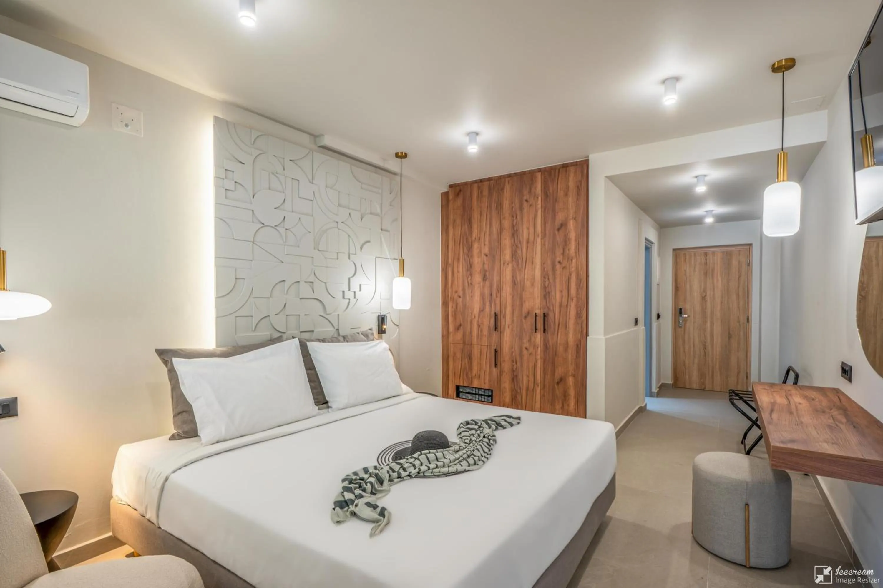 Bedroom, Bed in Georgioupolis Resort & Aqua Park