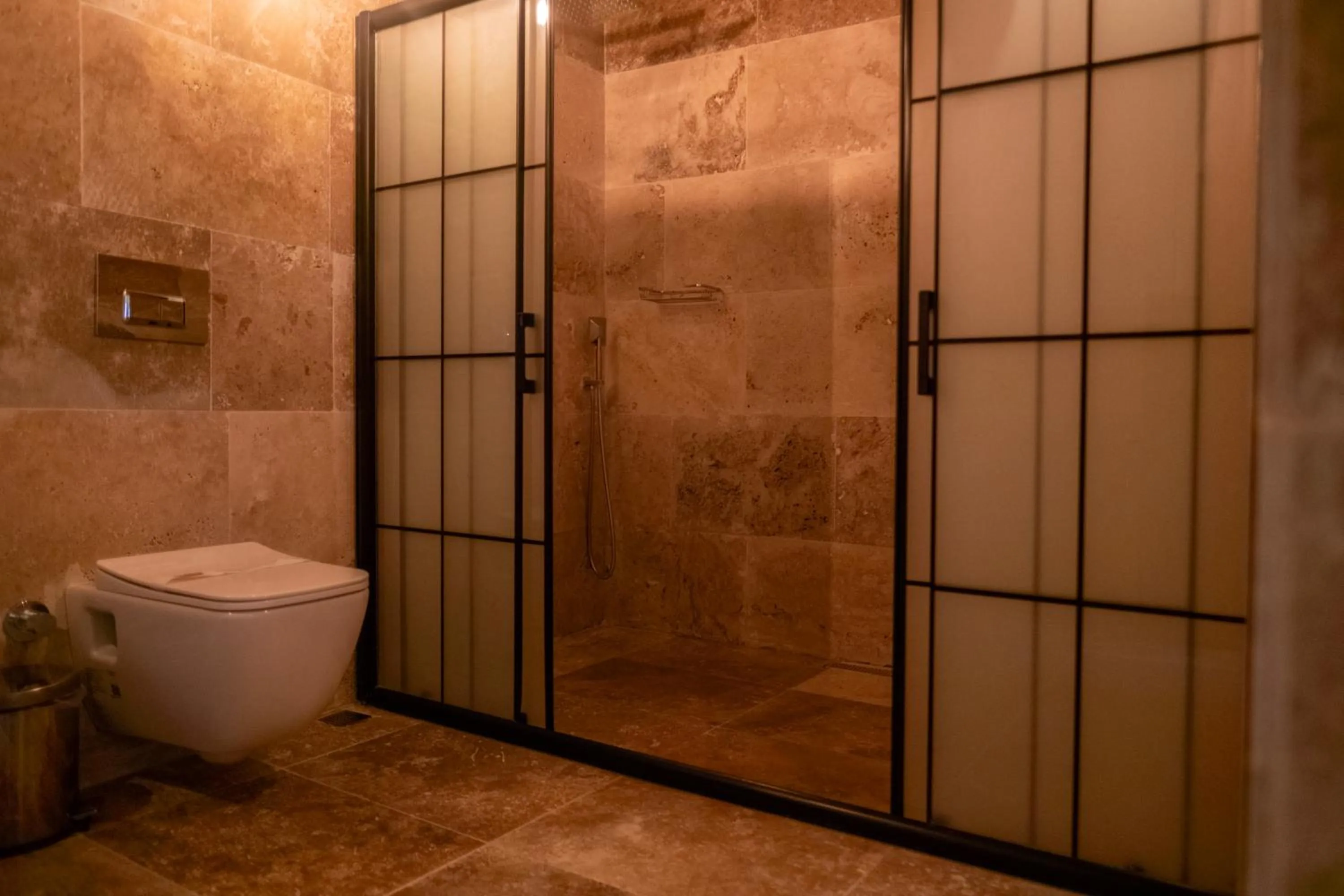 Shower in Urgup Evi Cave Hotel